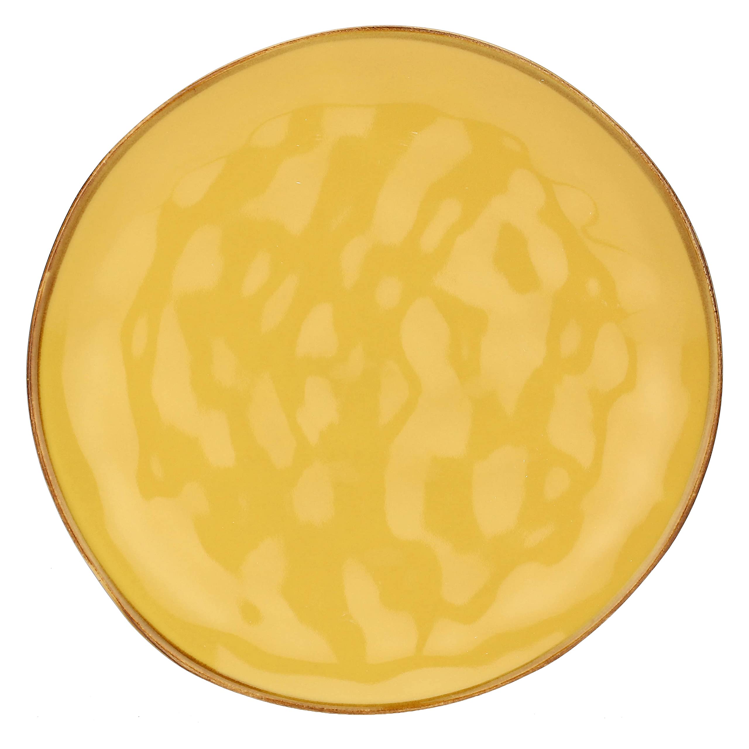 Rose & Tulipani - Handcrafted Ceramic Fruit Plate in Ocher | Elegant Tableware for Dining & Home Decor