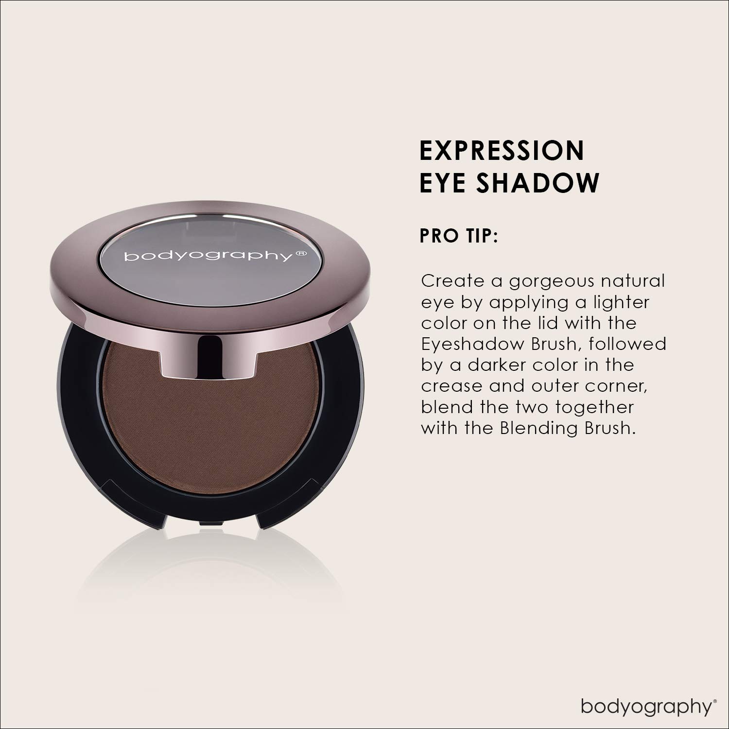 BODYOGRAPHY Expressions Eye Shadow in Sable - 0.14 oz Matte & Shimmer Eyeshadow Palette for Professional Makeup & Everyday Wear | Perfect for Daytime Office Look & Nighttime Party Glam