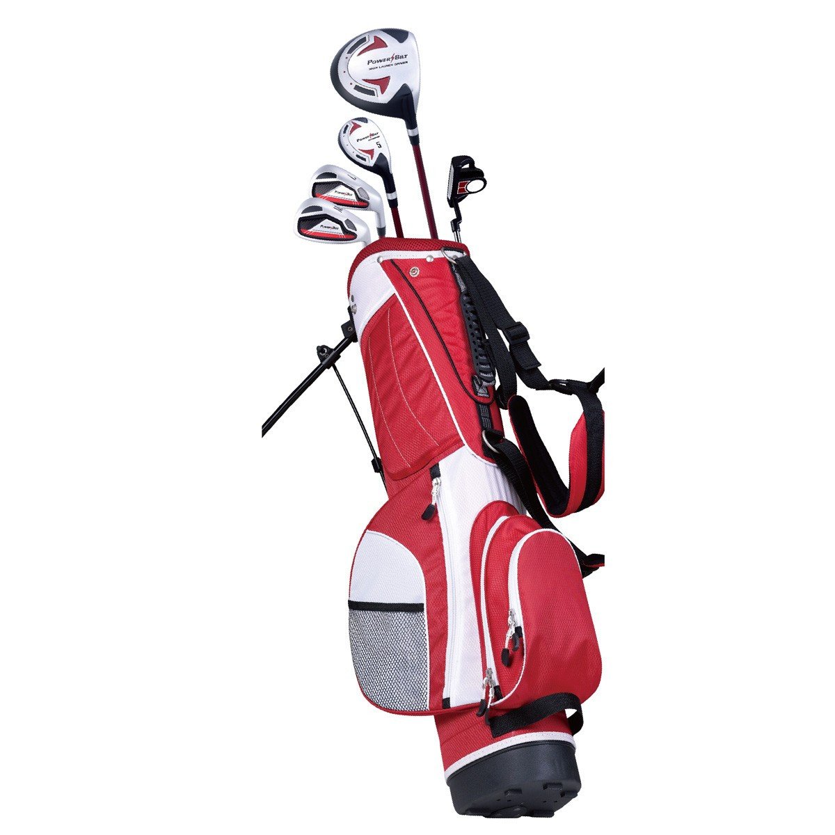 Powerbilt Junior Kids Golf Club Set - Lightweight Golf Clubs for Kids Ages 5-12 | Perfect for Junior Golf Training & Backyard Practice | Includes Putter, Irons & Carry Bag