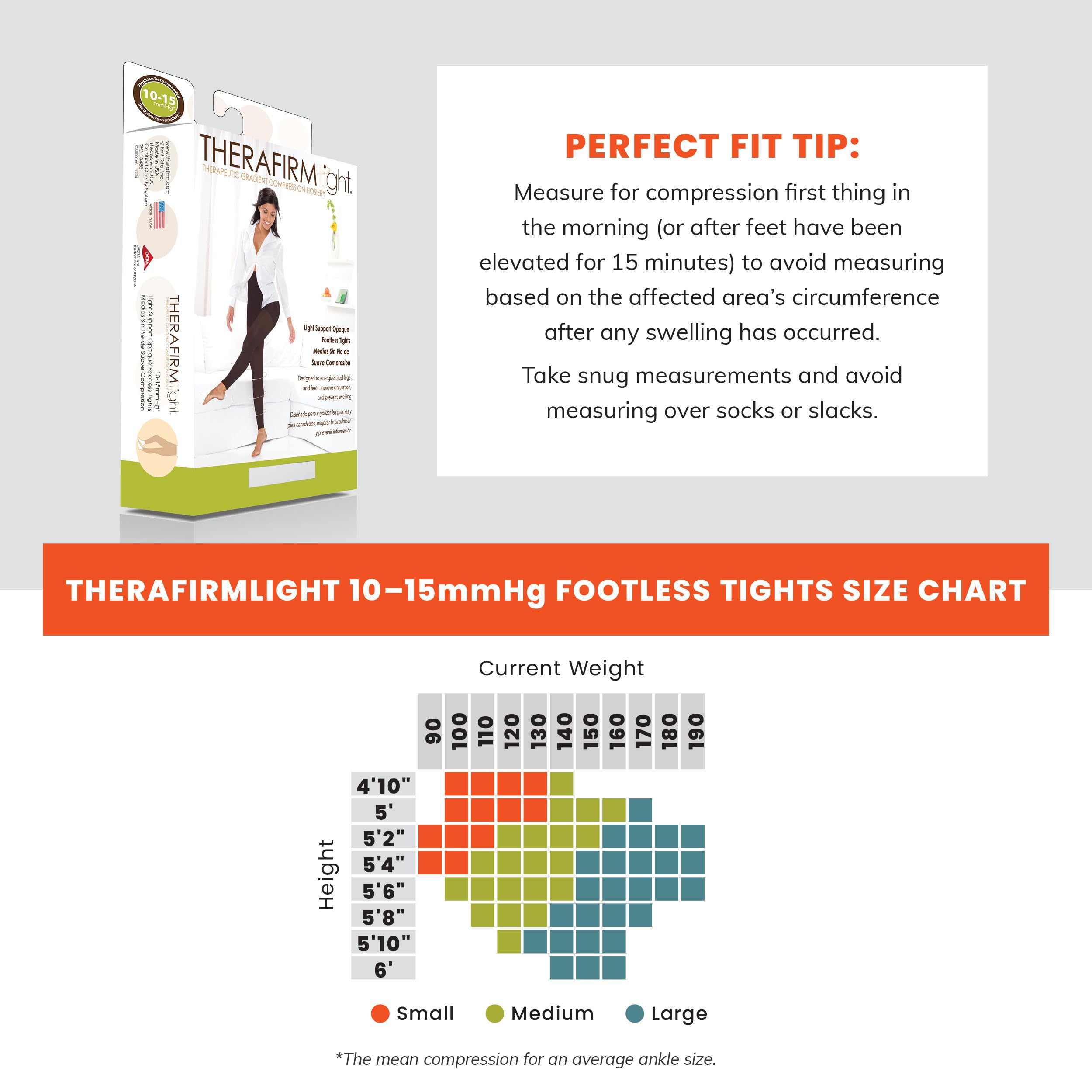 Women's Footless Compression Tights 10-15mmHg - Support Stockings for Varicose Veins & Circulation - Perfect for Yoga, Running & Everyday Comfort