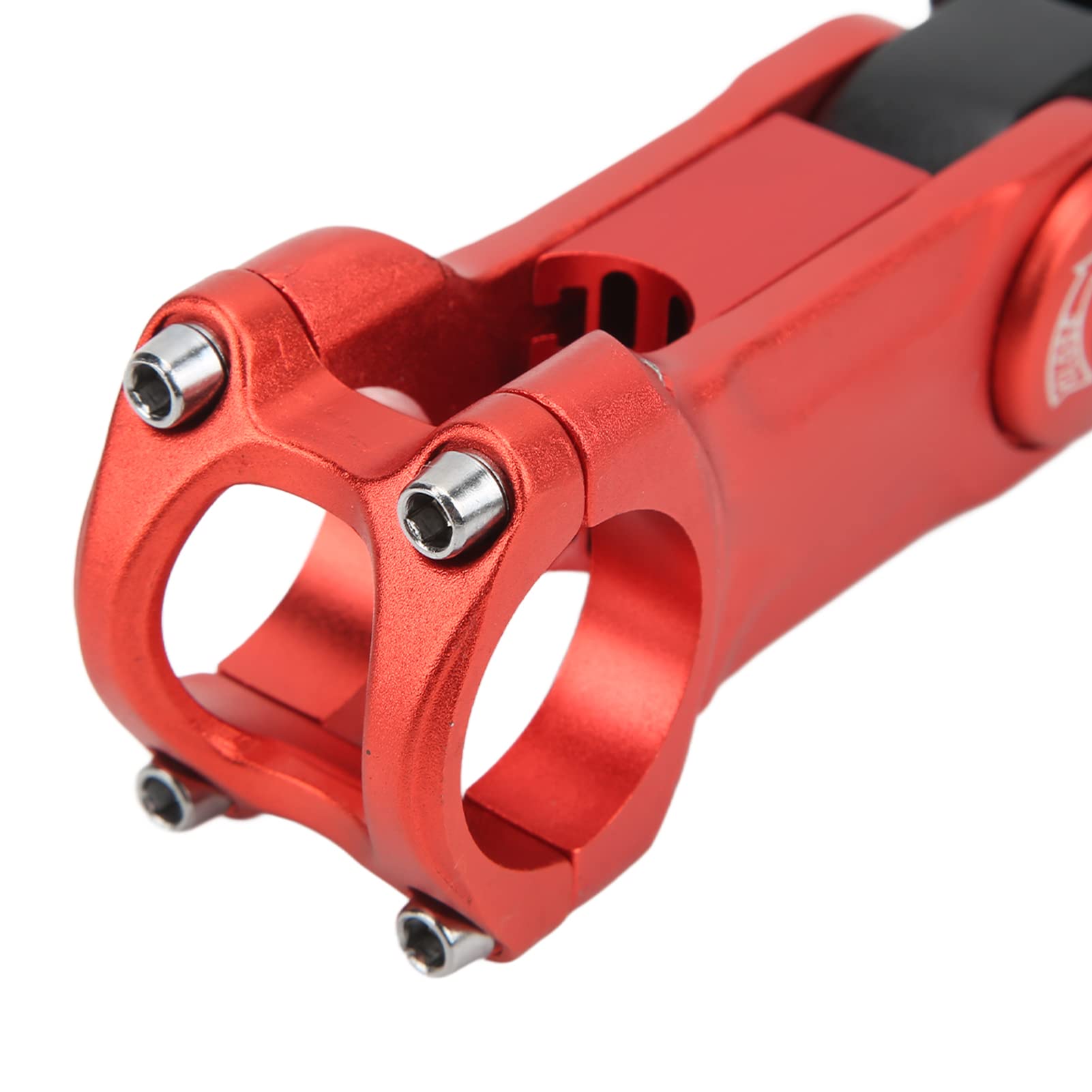 Alomejor Adjustable CNC Machined Bike Handlebar Stem - Hollow Design for Mountain & Road Bikes (Red/Black) | Perfect for Commuting, Trail Riding & Performance Cycling