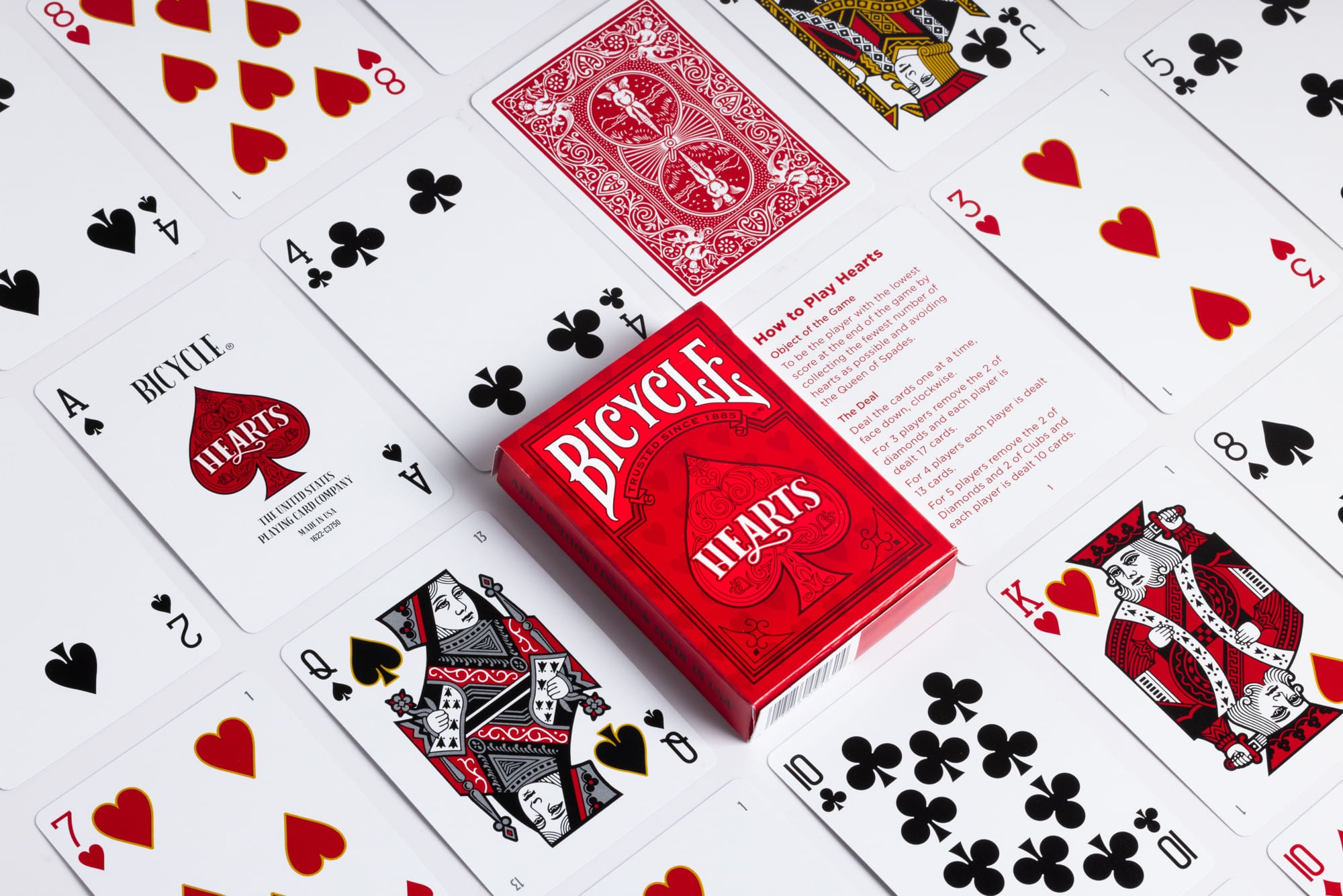 Hearts Playing Card Game - Classic 4-Player Trick-Taking Card Game for Family Game Nights & Social Gatherings