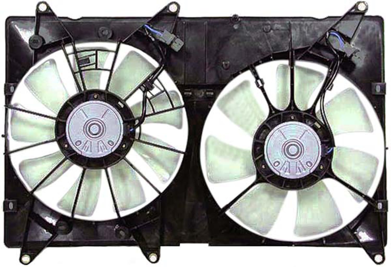 Agility Auto Parts 6034520 Dual Radiator and Condenser Fan Assembly - Compatible with Select Vehicle Models - Perfect for Cooling System Repair & Maintenance in Your Home Garage or Auto Shop