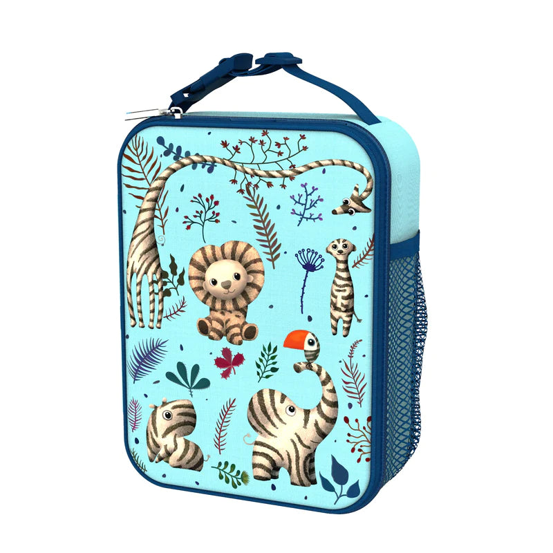 Ion8 Kids Lunch Bag - Insulated Zebra Print Lunch Box for School, Picnics & Travel | BPA-Free & Leak-Proof | Perfect for Boys & Girls