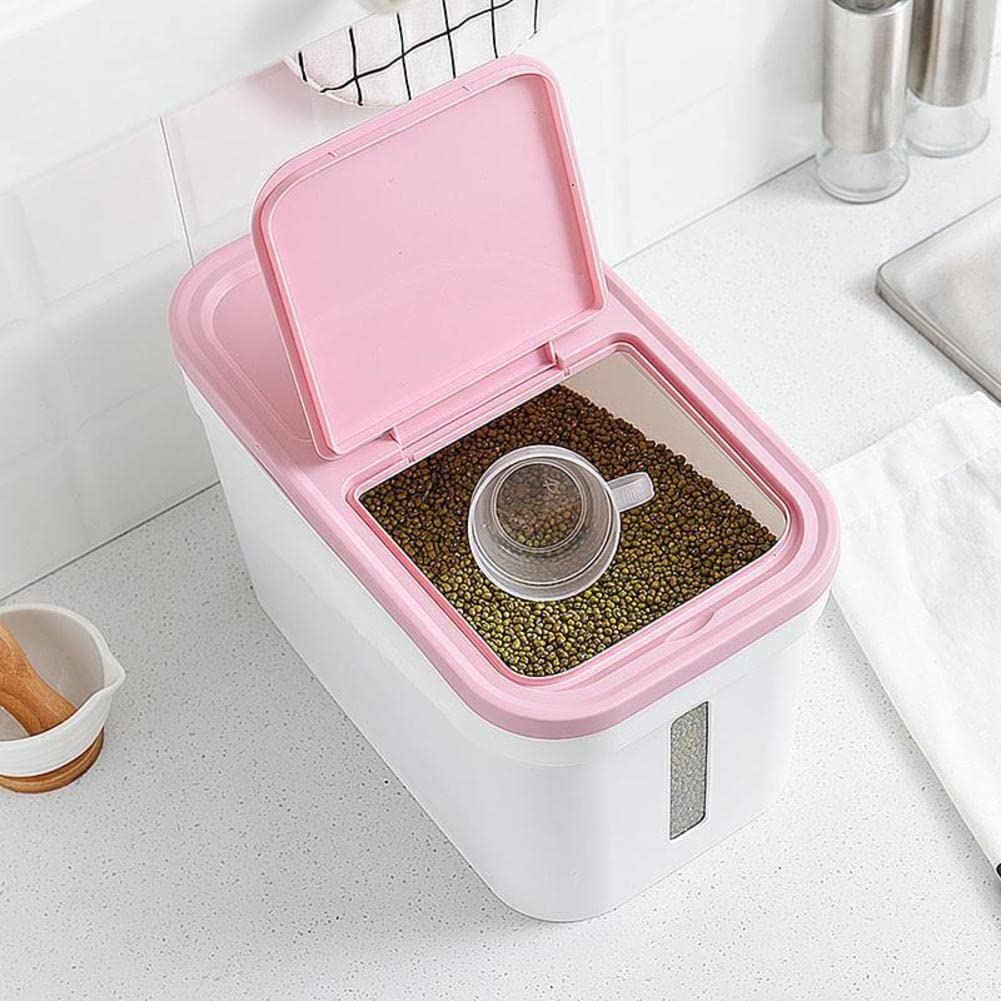 Airtight Rice Storage Containers with Lids - 10-Pack Food Storage Containers for Pantry, Kitchen, Rice, Grains, Flour & Snacks | Keep Food Fresh & Organized (Great for Meal Prep & Bulk Food Storage)