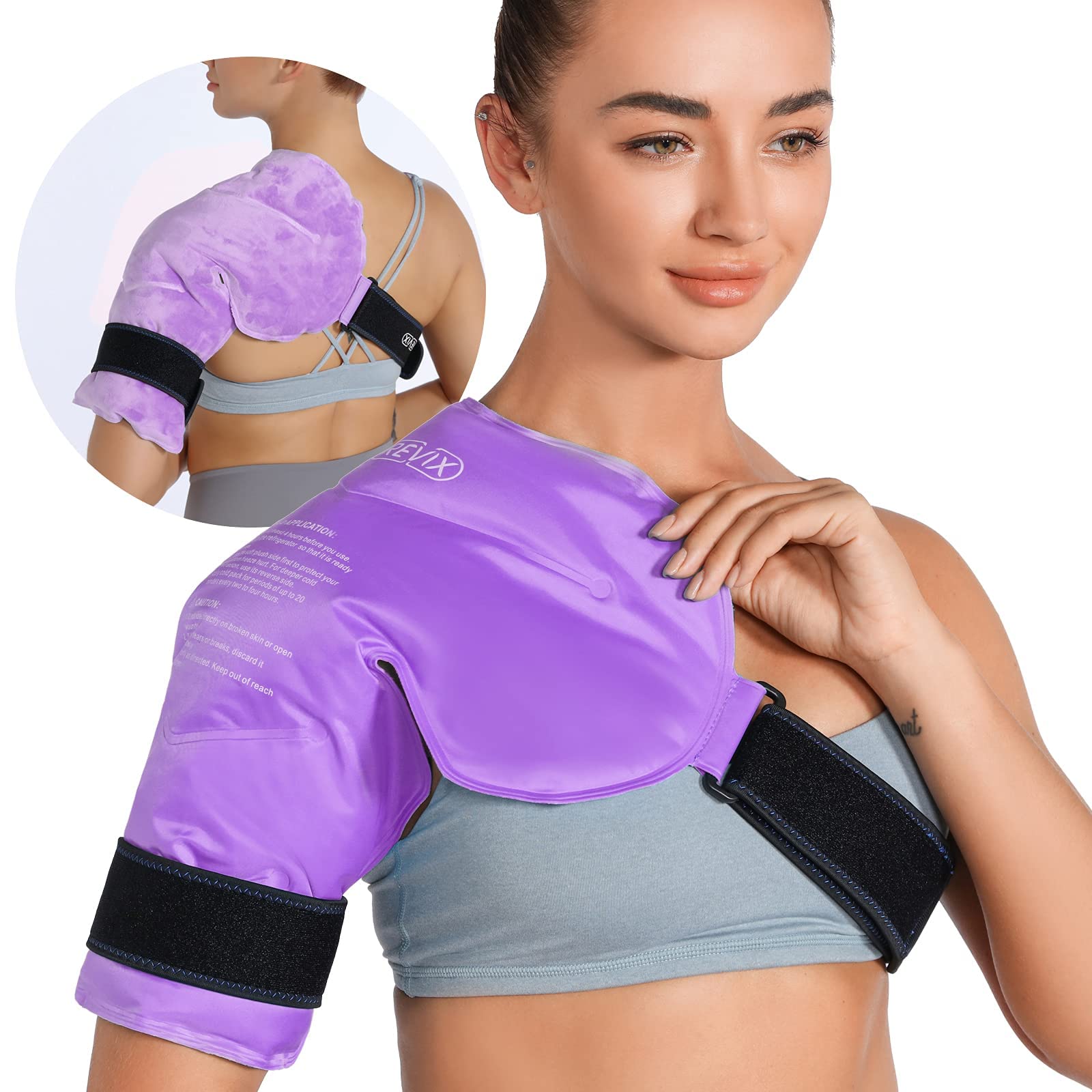 REVIX Reusable Gel Ice Pack for Back & Shoulder Pain Relief - Cold Therapy for Injuries, Swelling, Sore Muscles - Perfect for Post-Workout Recovery & First Aid Kits