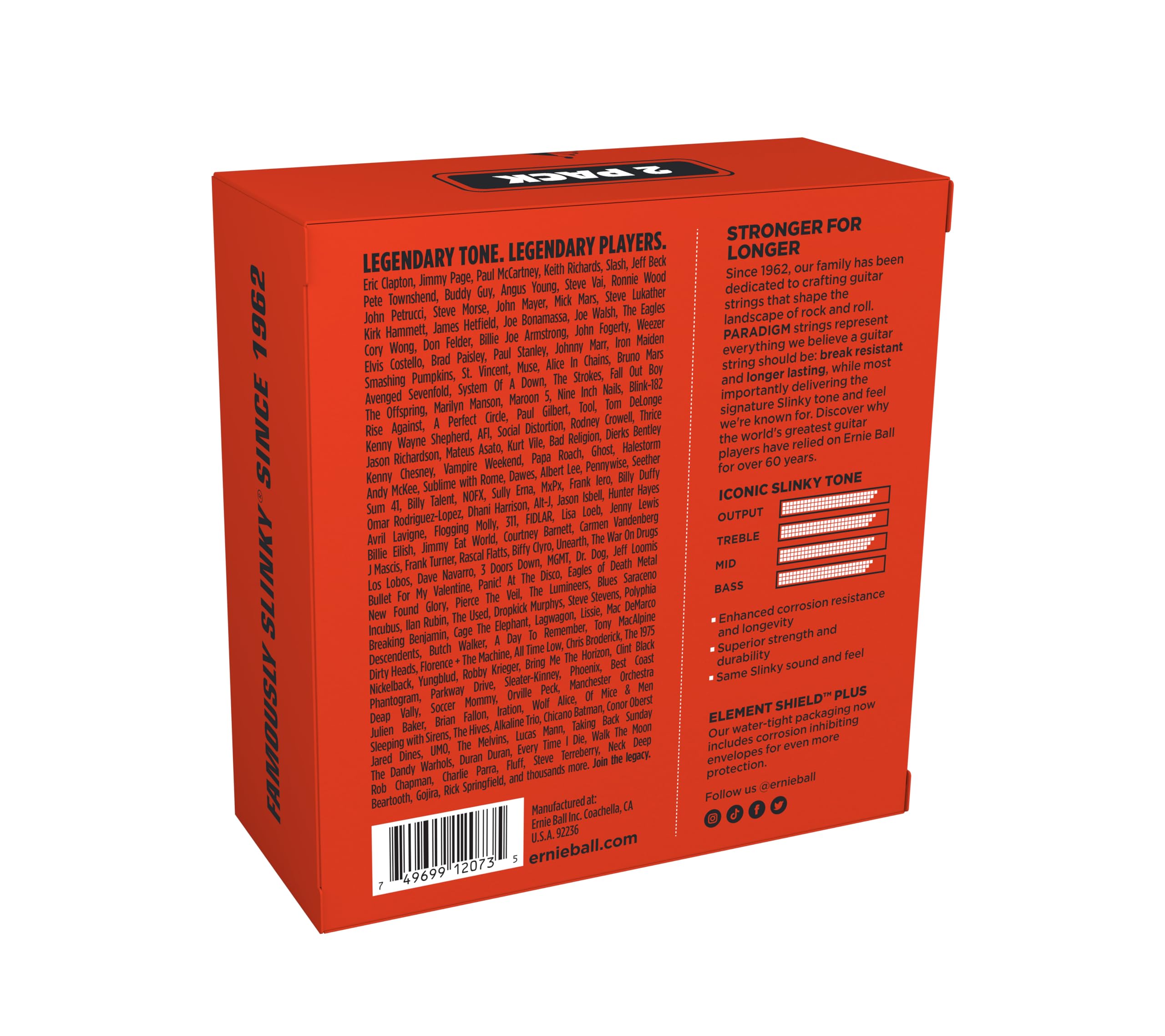 Ernie Ball Skinny Top Heavy Bottom Slinky Paradigm Electric Guitar Strings 10-52 Gauge (2 Pack) - Amazon Exclusive | Perfect for Rock, Metal & Heavy Riffs