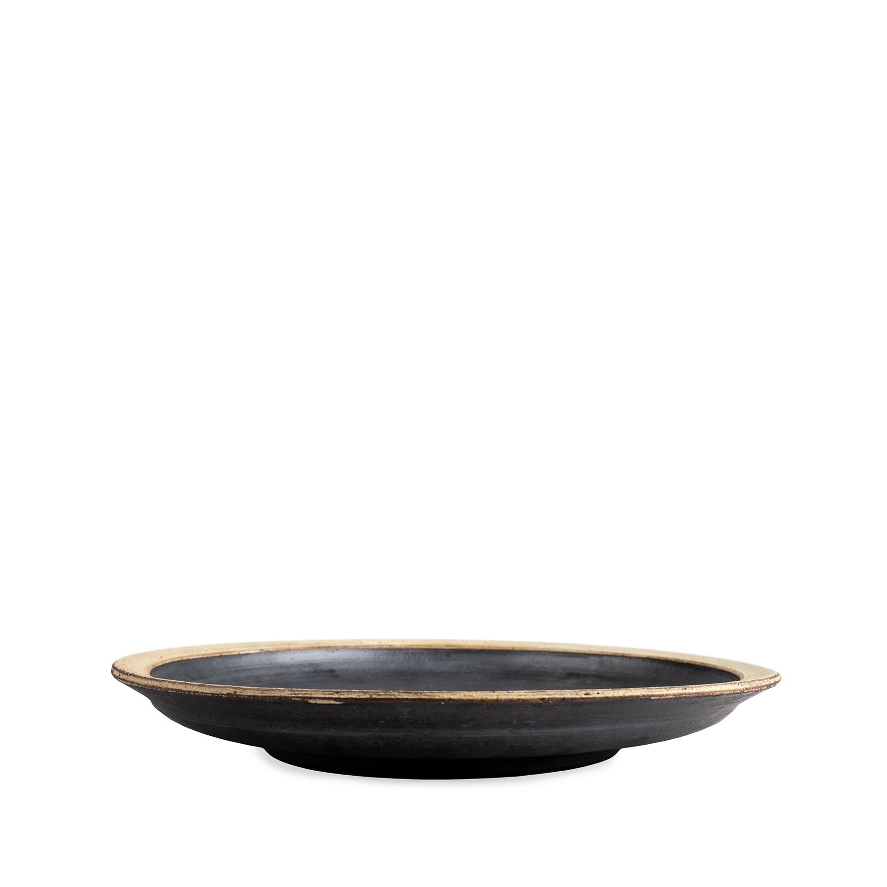 #37 Kohiki Black Ceramic Serving Platter - Elegant Dinnerware for Japanese Cuisine & Party Appetizers