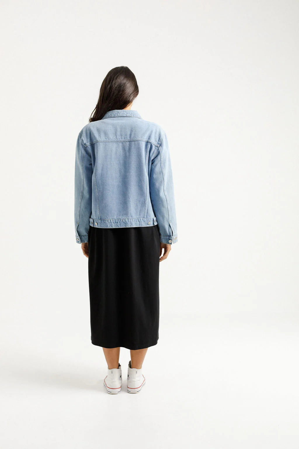 Olly Jacket - Stonewash Denim Jacket for Men & Women | Vintage Style Distressed Denim Coat | Perfect for Casual Outfits, Streetwear & Fall Fashion