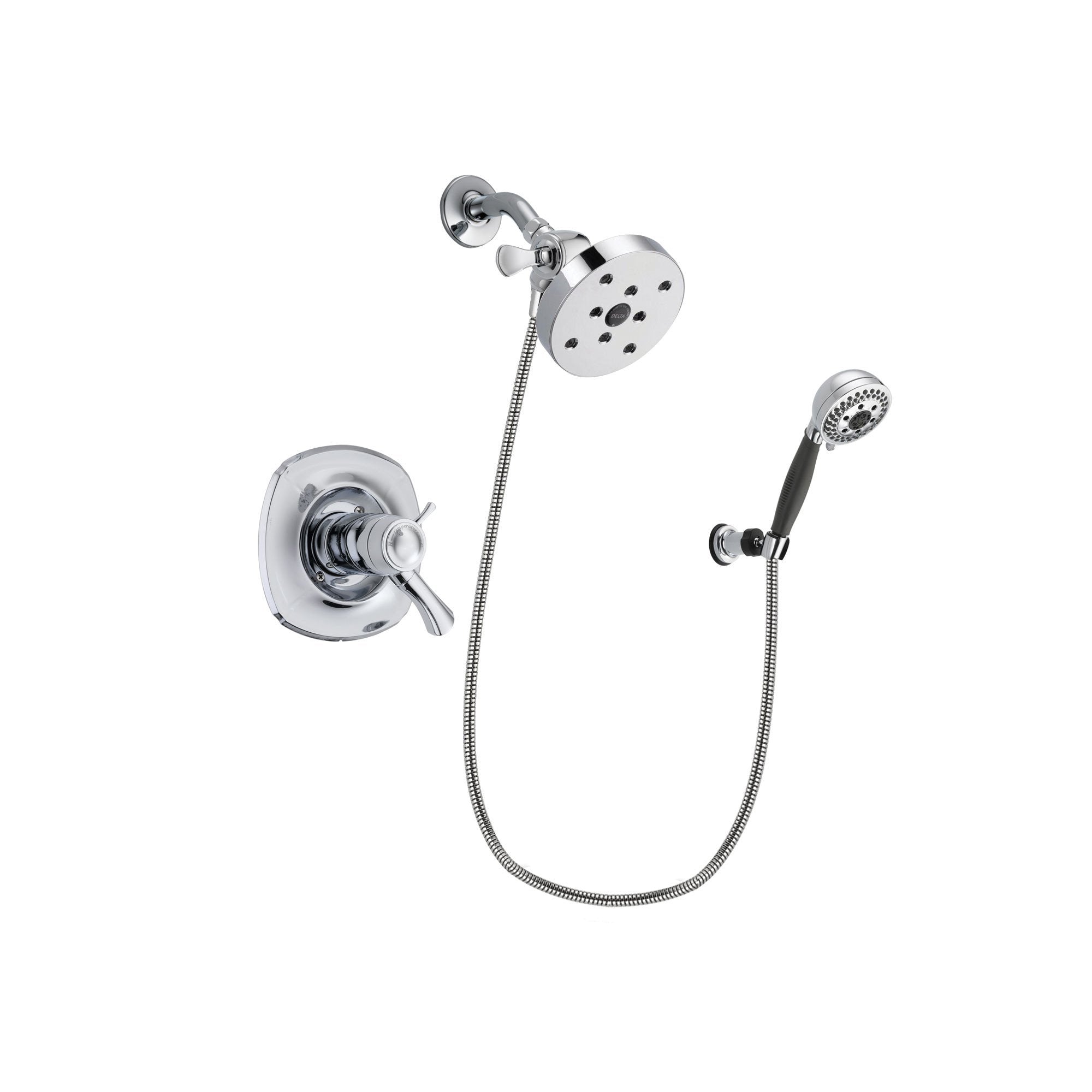 Delta Addison Chrome Finish Thermostatic Shower Faucet System with 5.5