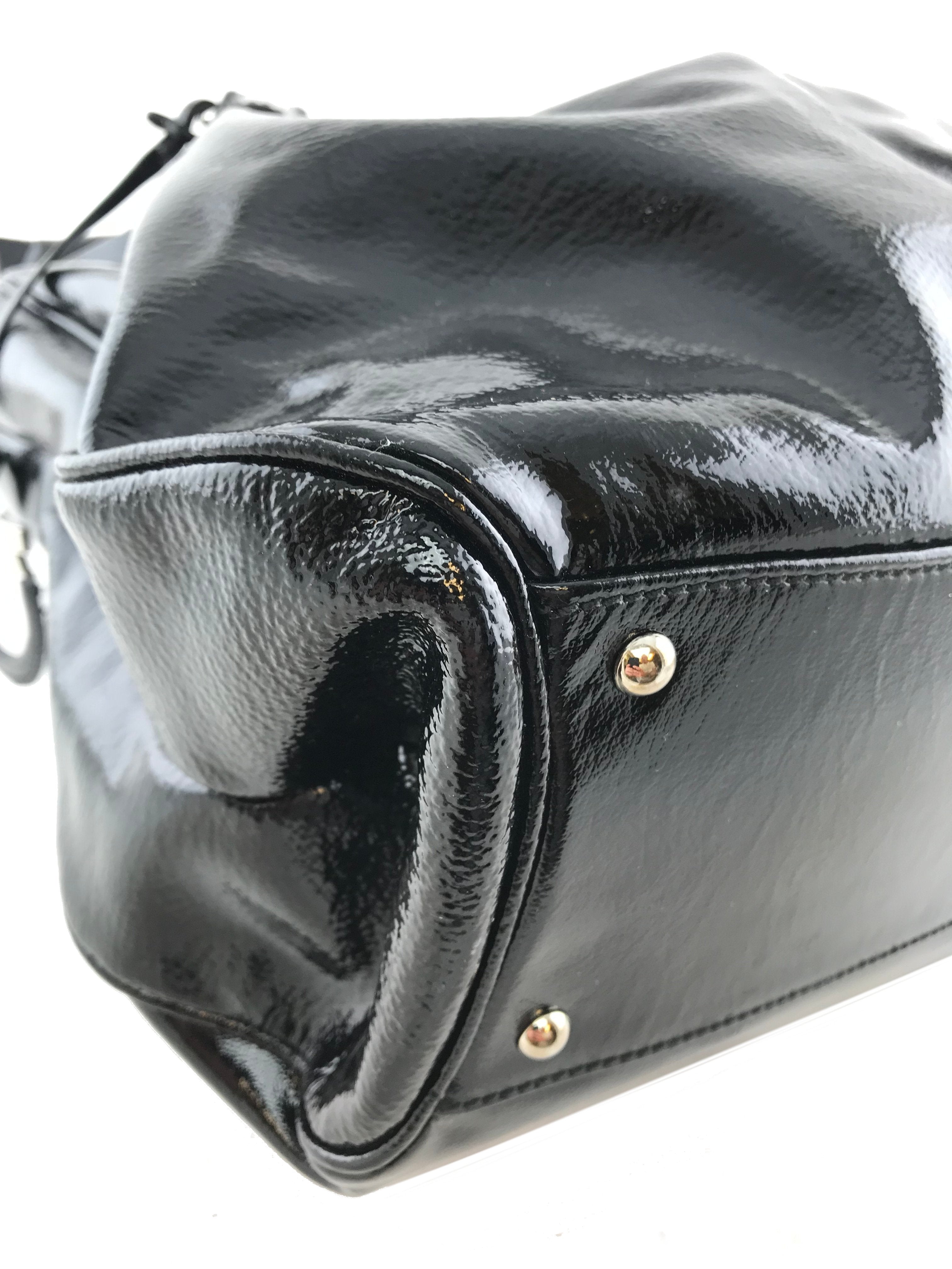 Salvatore Ferragamo Ava Patent Leather Shoulder Bag for Women | Luxury Designer Handbag for Work, Evening & Special Occasions