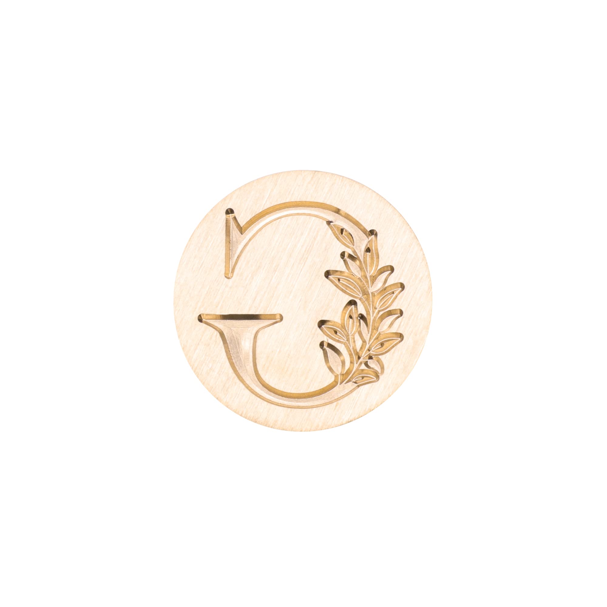 Vintage Botanical Leaves Initial 