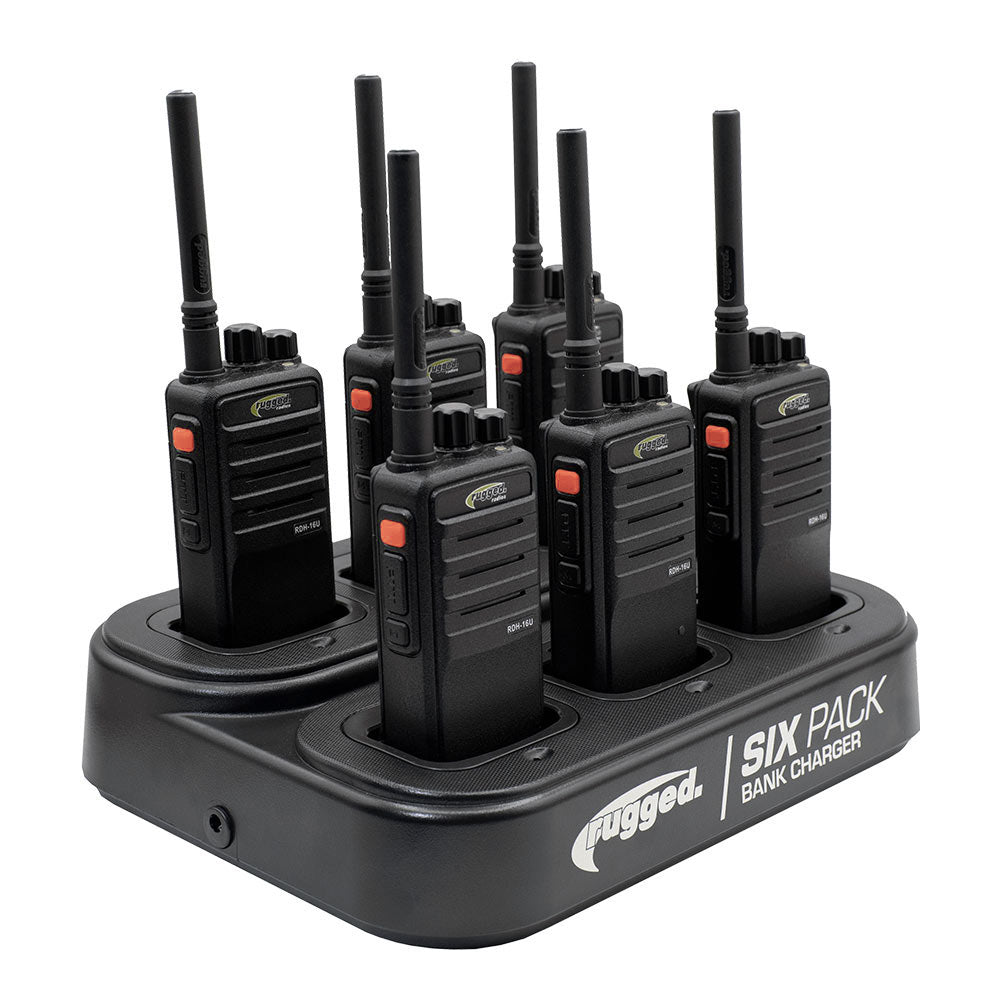 12 Pack UHF Two-Way Radios with 2 Bank Charger - Long Range Walkie Talkies for Outdoor Adventures, Construction, and Event Coordination