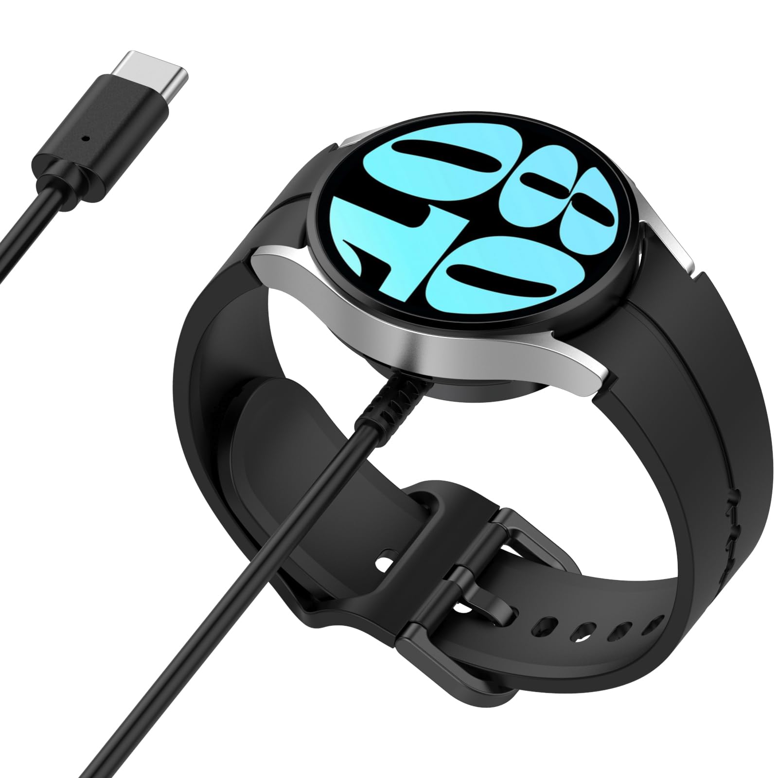 Samsung Galaxy Watch 6/6 Classic/5/5 Pro USB-C Charging Dock - Replacement Charger Cable for Smart Watch Accessories (1m/0.98ft) - Perfect for Home, Office & Travel Charging
