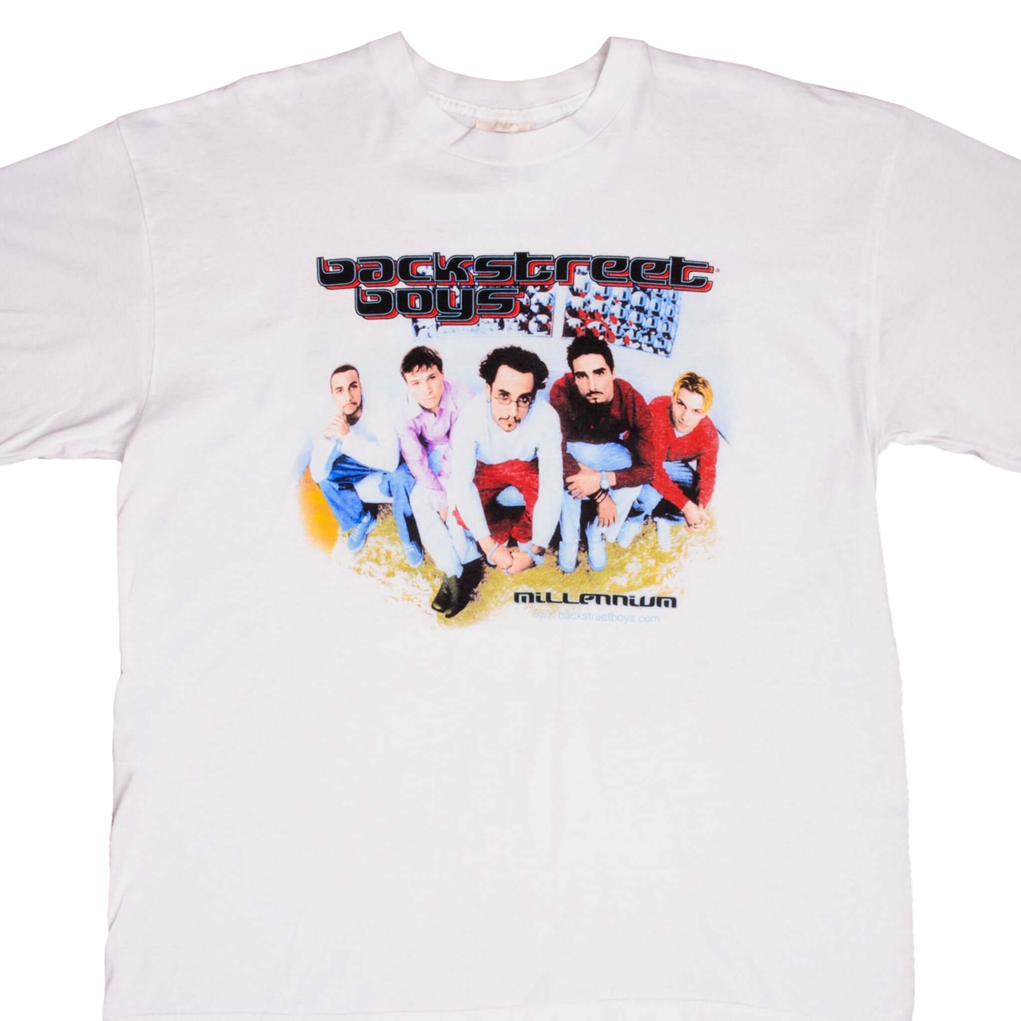 Vintage Backstreet Boys Millennium Tour 1999-2000 T-Shirt - XL Size - Retro Band Tee for Concerts & 90s Music Fans