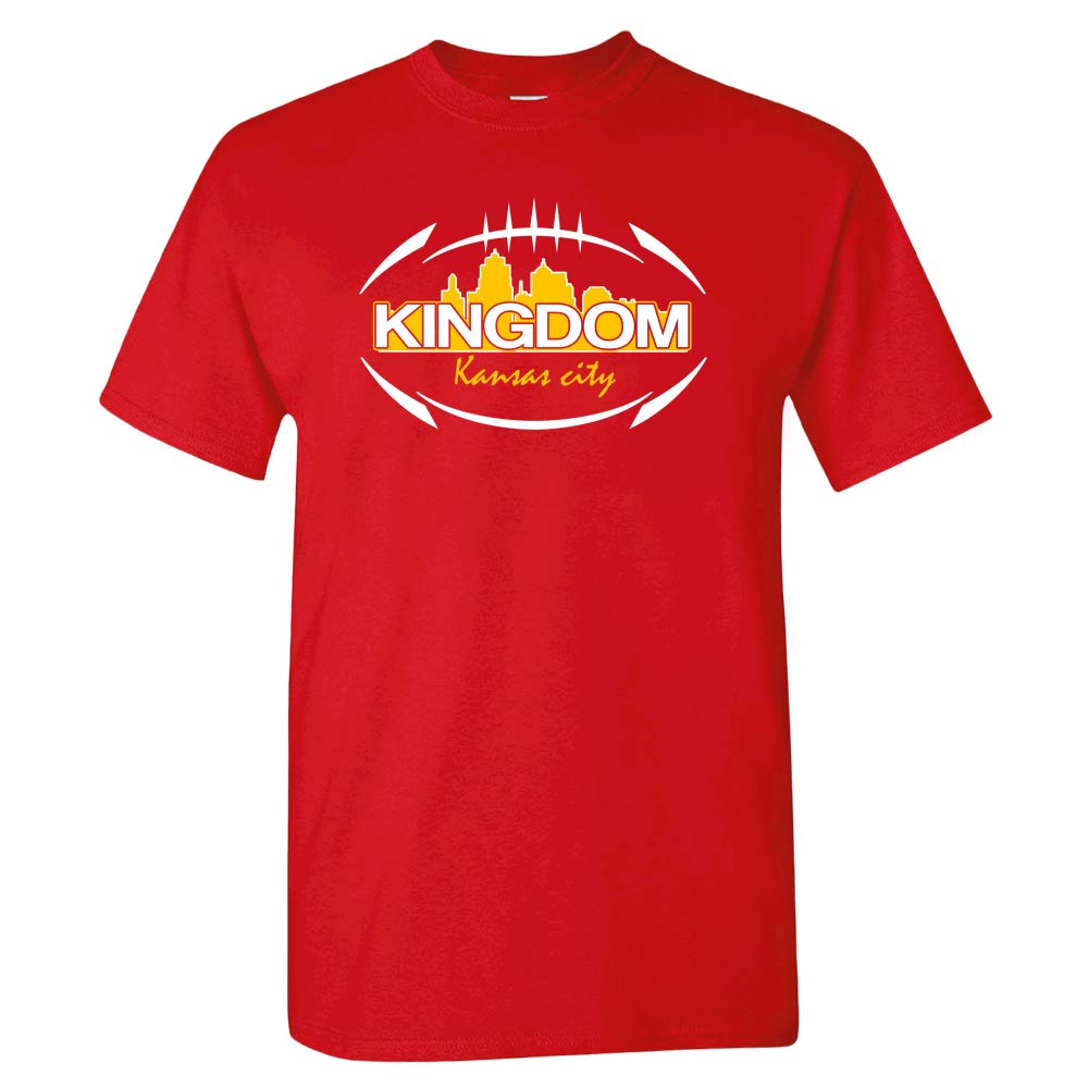Xtreme Apparel Kansas City Kingdom Men's Football Fan Jersey - Officially Licensed NFL Team Shirt for Game Day, Tailgating & Sports Events