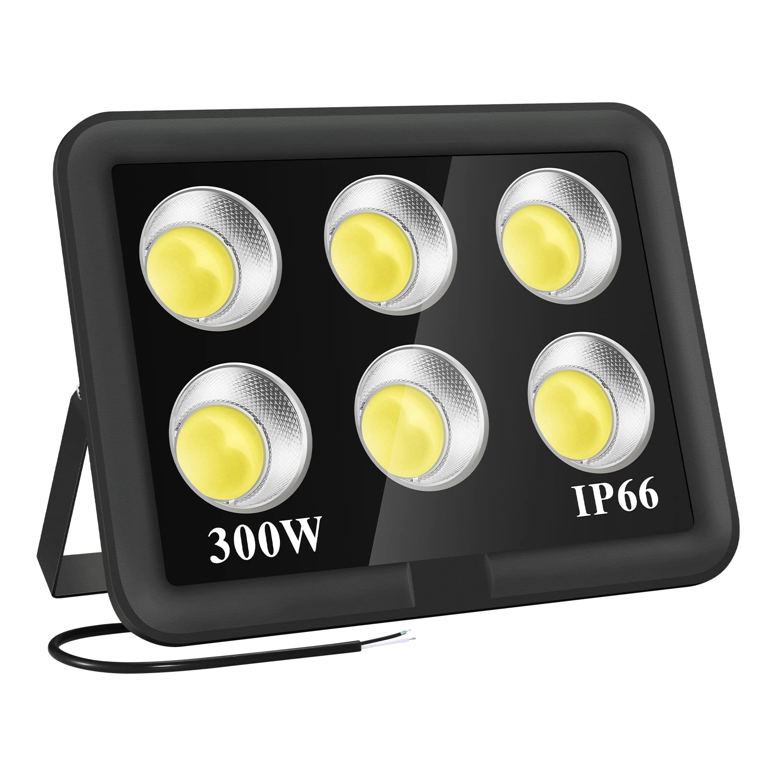 XYCN 300W LED Stadium Flood Lights Outdoor - 2050W Equivalent 43500LM Super Bright Commercial Lighting, 85-277V IP66 Waterproof 5000K Daylight White - Perfect for Sports Fields, Arenas, Parking Lots & Large Outdoor Areas