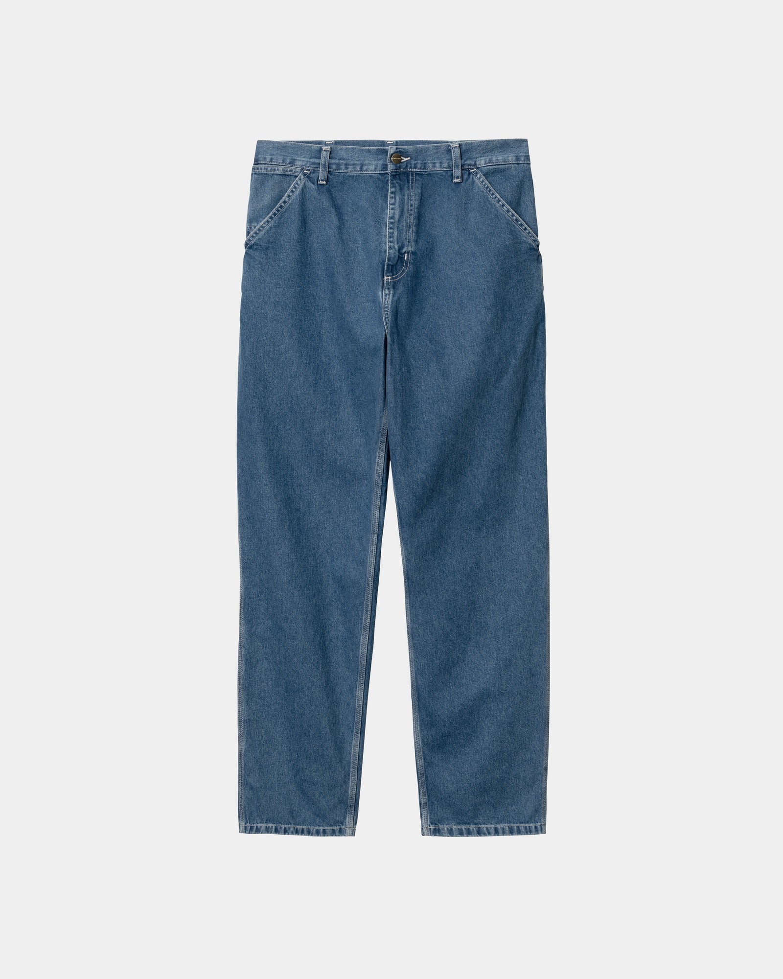 Simple Pant Denim Jeans | Blue Stone Washed for Women & Men - Perfect for Casual Wear, Work & Everyday Outfits