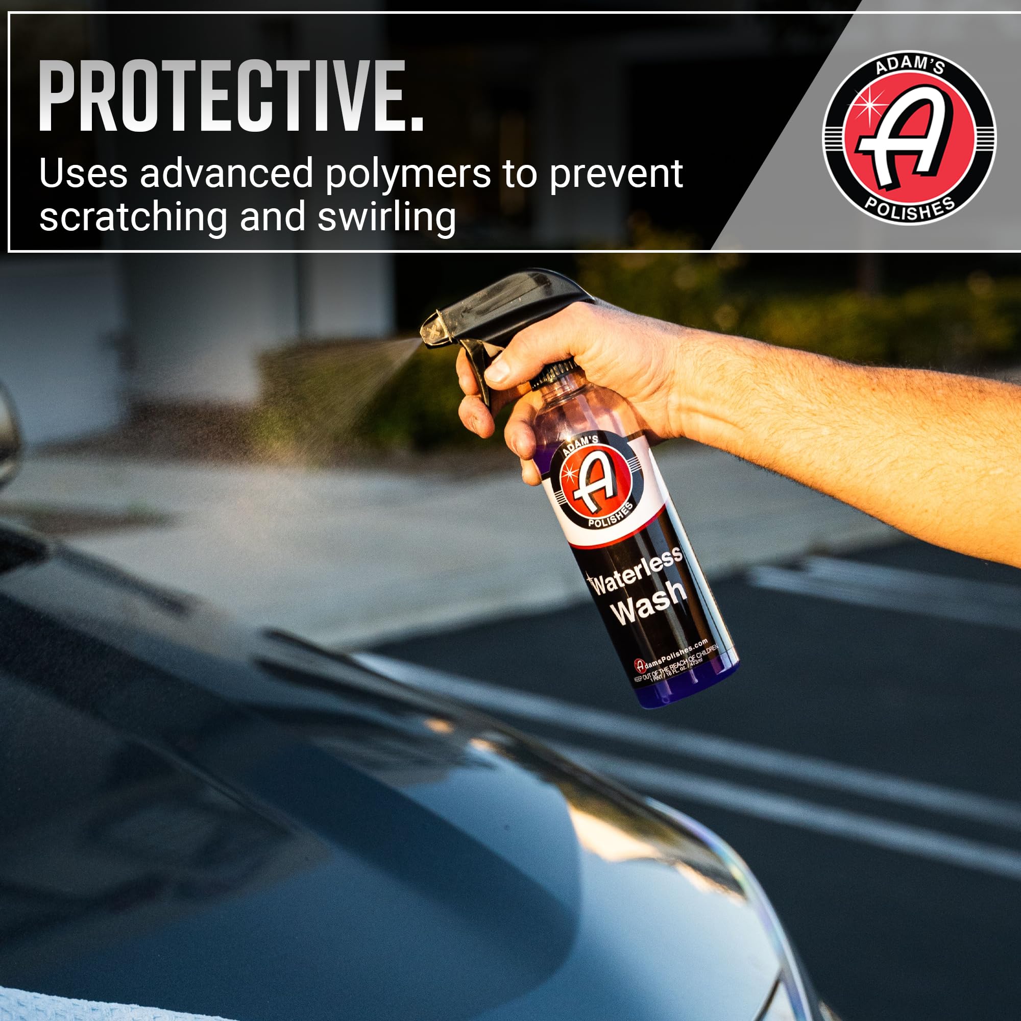 Adam's Waterless Car Wash Spray (5 Gallon) - Safe Ultra Slick Lubricating Formula for Car Detailing, Boat, Motorcycle & RV Cleaning | No Hose, Soap or Foam Cannon Needed | Perfect for Quick Wash, Road Trips & Water Conservation