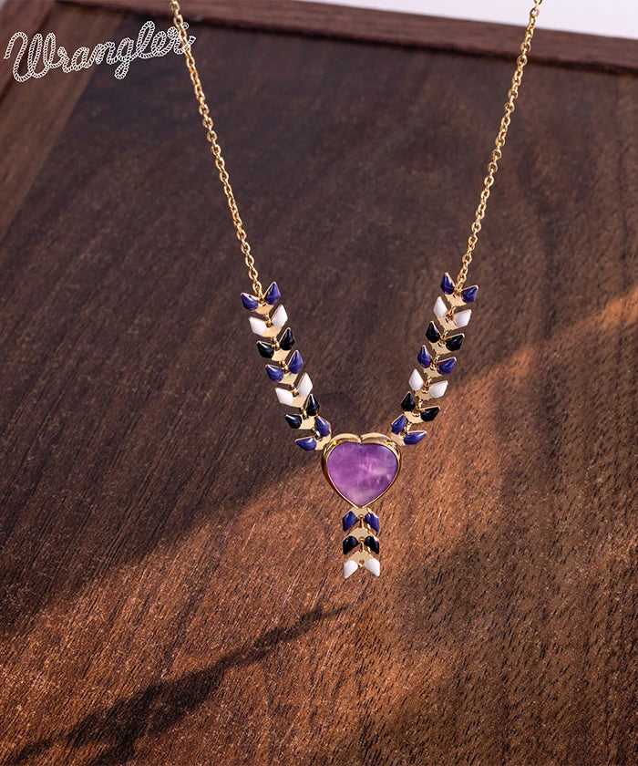 Wrangler Demeter’s Heart Onyx Necklace for Women - Elegant Greek Goddess Jewelry Gift for Birthday, Anniversary & Special Occasions