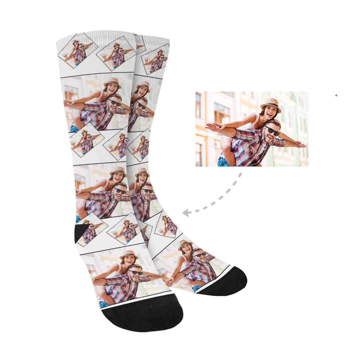 Custom Photo Socks - Personalized Christmas Socks with Funny Pet Faces for Men & Women | Cozy Crew Socks for Holiday Gifts, Family Matching & Pet Lovers