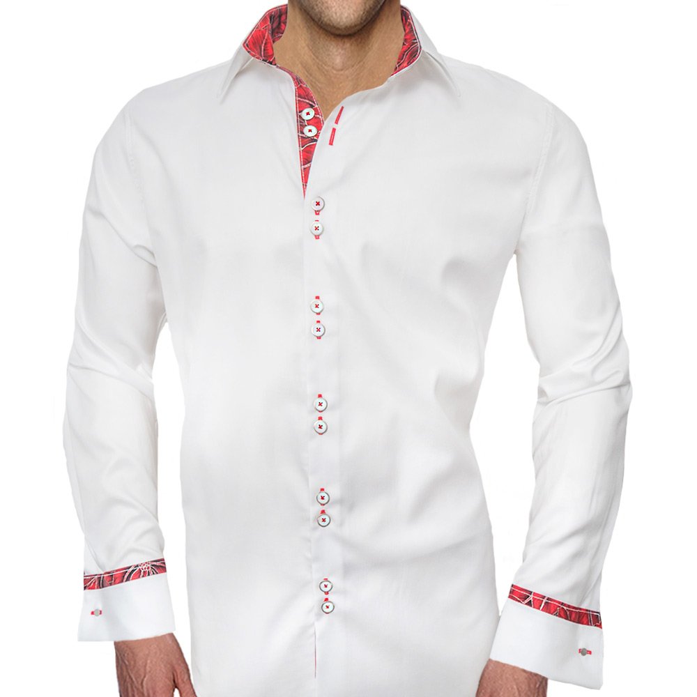 Premium Men's Christmas Themed Dress Shirts - 100% Made in USA - Perfect for Holiday Parties, Office Celebrations & Festive Gatherings