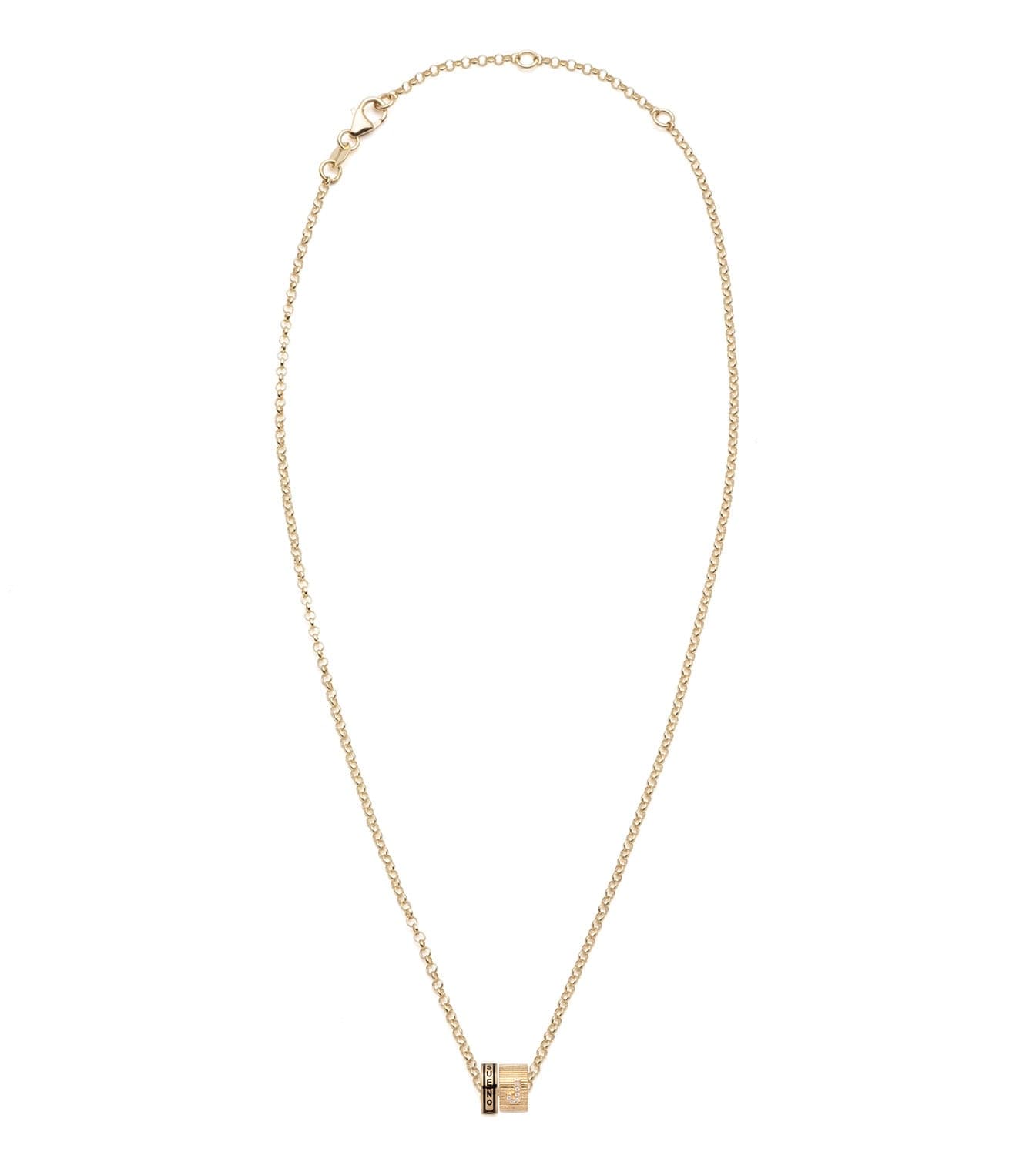 Dream & Pave Diamond Initial Heartbeat Belcher Chain Necklace - Personalized Name Necklace for Women, Dainty Gold Layering Jewelry Gift for Her, Perfect for Valentine's Day & Anniversary