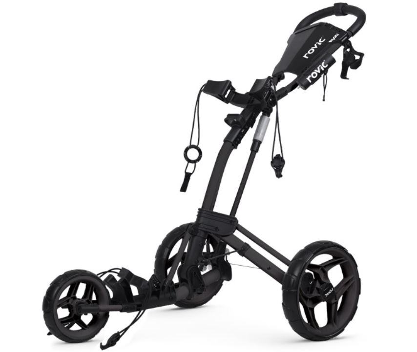 Rovic RV2L Lightweight Push Cart with Durable Wheels - Perfect for Shopping, Travel, and Airport Luggage Transport