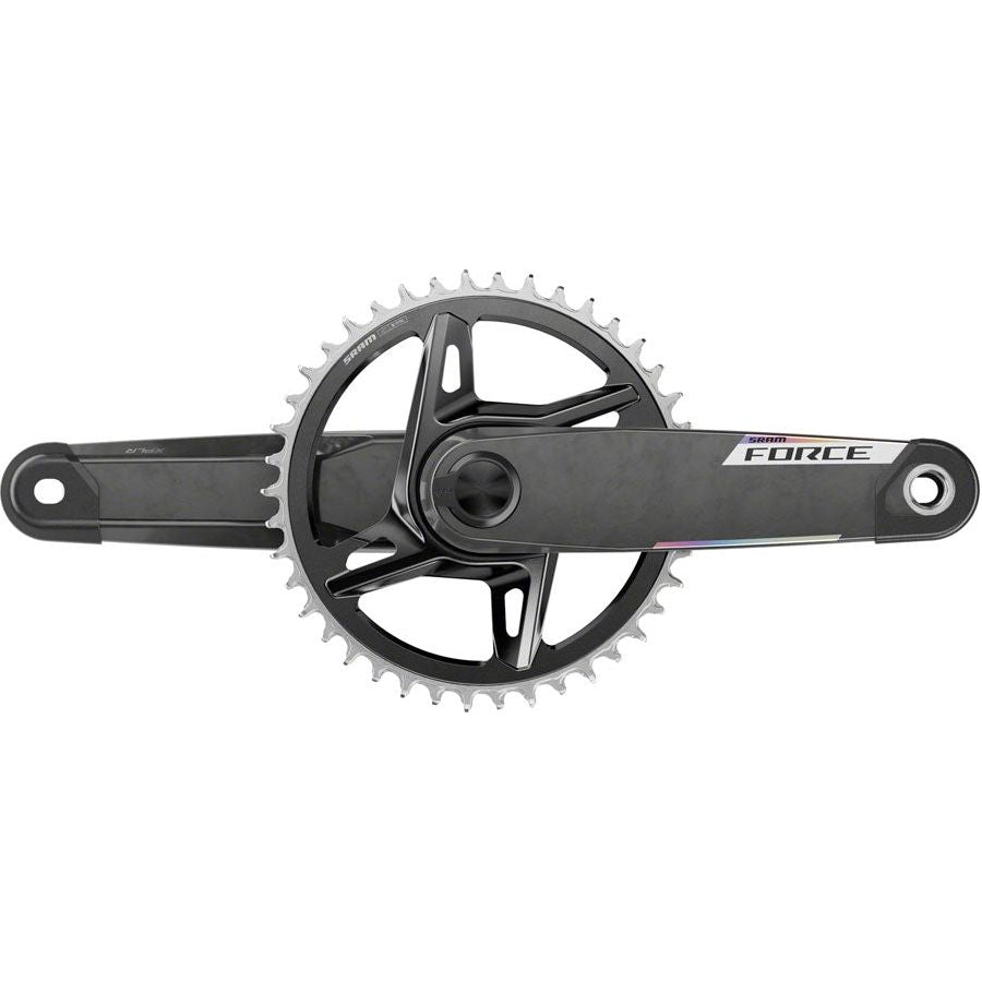 SRAM Force 1x XPLR AXS Power Meter Wide Crankset - 165mm, 12/13 Speed, 42T, 8 Bolt Direct Mount, DUB PM Spindle, Carbon, E1 - Perfect for Road & Gravel Bikes, MTB, and Cyclocross Racing