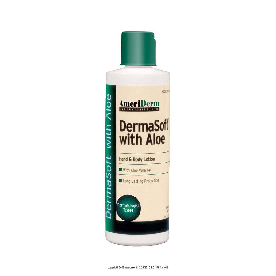DermaSoft Aloe Vera Hand and Body Lotion - Moisturizing Cream for Dry Skin - Hydrating Lotion for Men & Women - Perfect for Daily Use, After Shower, and Nighttime Skincare Routine