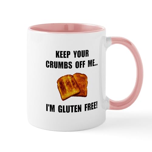 White/Pink Inside - Crumbs Off Me Gluten Free Mug