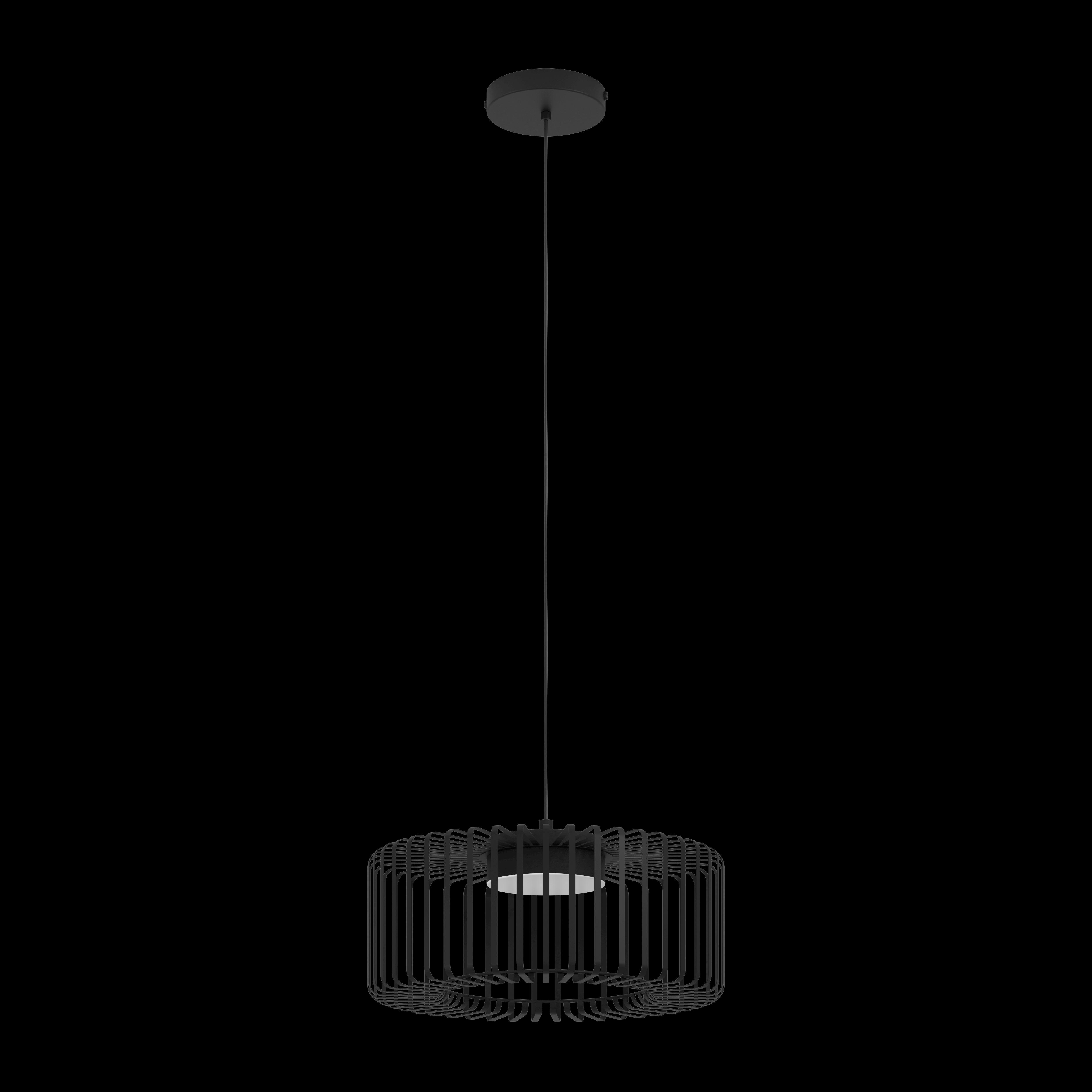 Eglo Connect Ginestrone Z Smart LED Black Metal Ceiling Pendant Light - Modern Lighting for Living Room, Bedroom & Kitchen | Dimmable & Voice Control Compatible with Alexa & Google Home