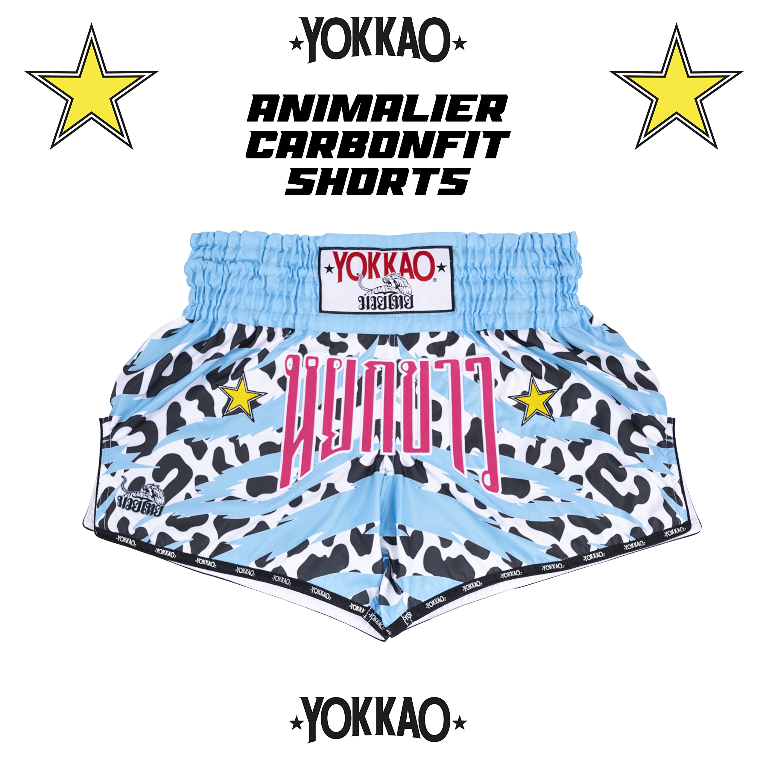 YOKKAO Muay Thai Boxing Shorts for Men & Women - Premium Satin MMA Shorts for Training & Competition | Perfect for Kickboxing, Muay Thai & MMA Fighting | Gym Workout & Martial Arts Apparel