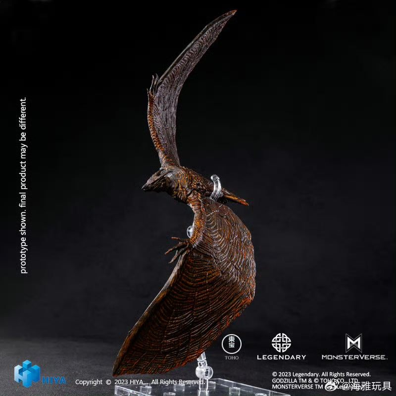 HIYA 7-inch Godzilla King of the Monsters & Rodan Flameborn Action Figure - Exquisite Collectible Toy for Movie Fans, Display & Gift