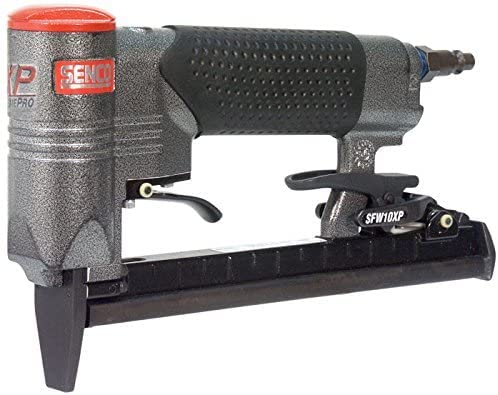 Senco SFW10XP C Wire Sencomatic Staple Gun - Heavy Duty Pneumatic Staple Gun for Woodworking, Upholstery & Construction Projects