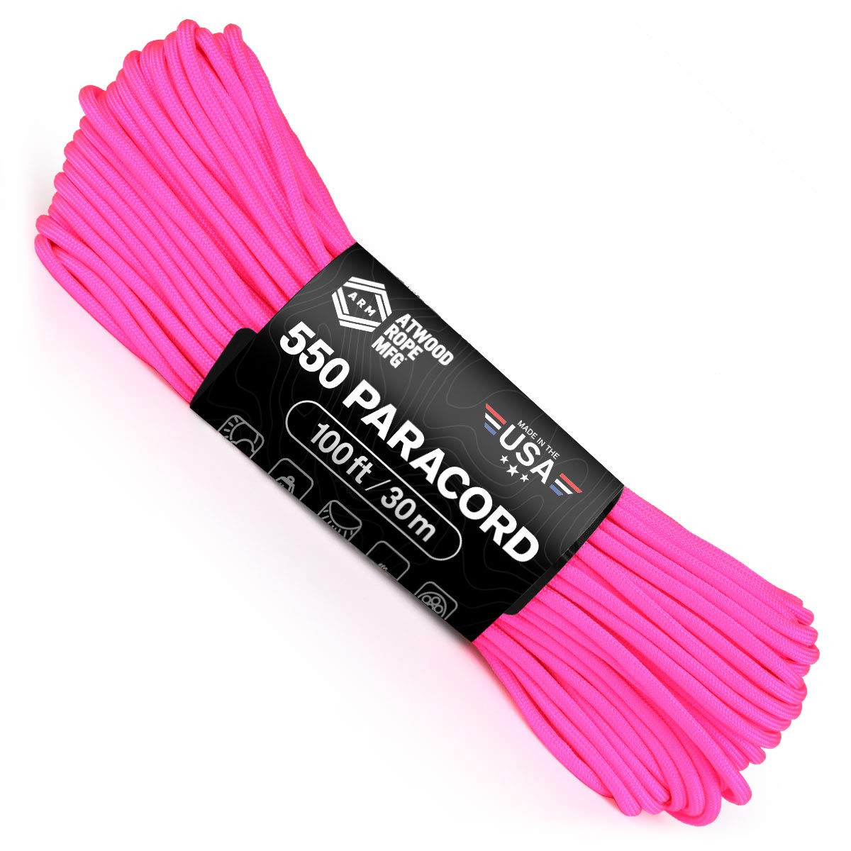 550 Paracord 100ft 7-Strand Nylon Rope for Survival, Crafts & Outdoor Gear