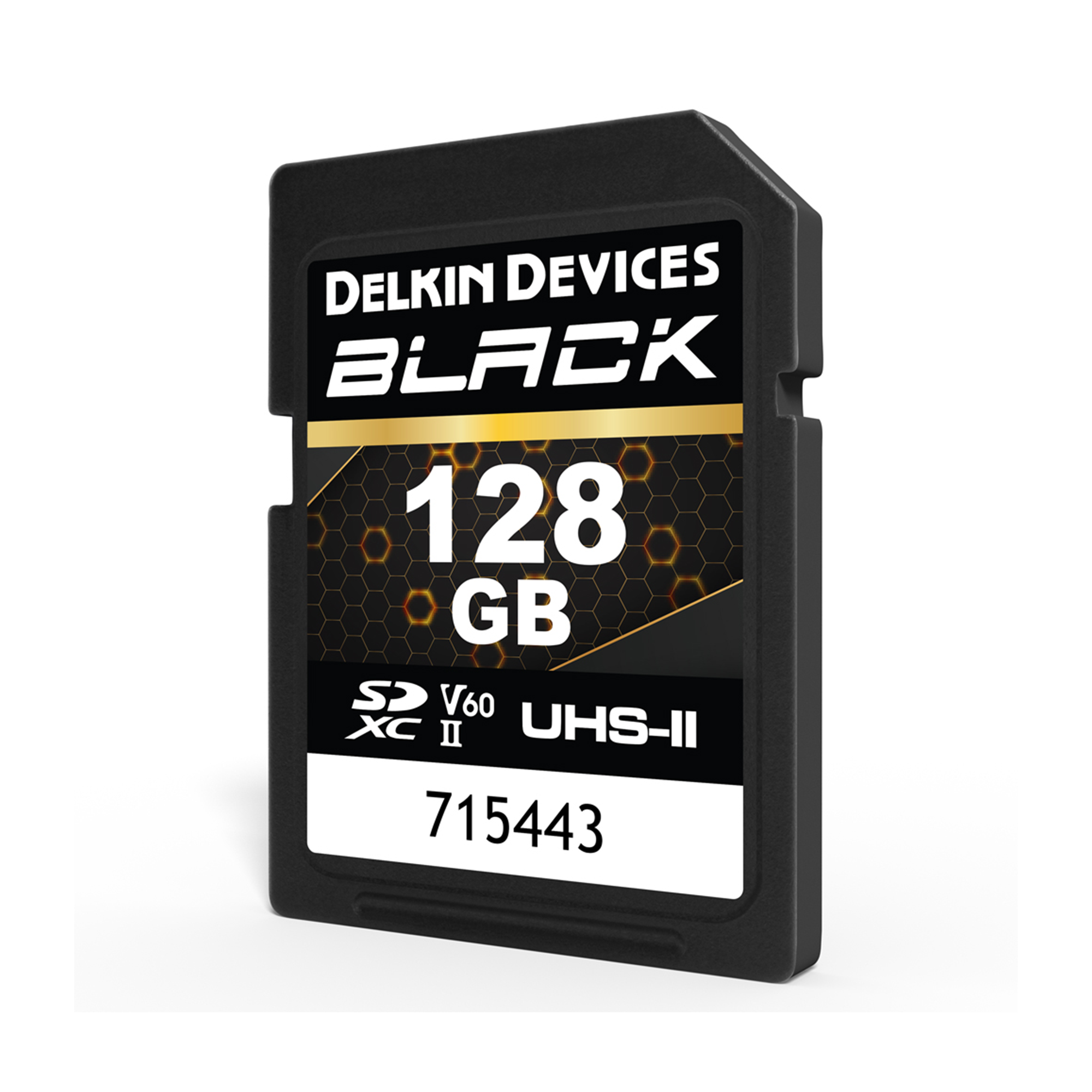 Delkin Devices 128GB UHS-II V60 SDXC Memory Card - High-Speed Performance for 4K Video & Professional Photography | Perfect for DSLR Cameras, Drones & Action Cameras
