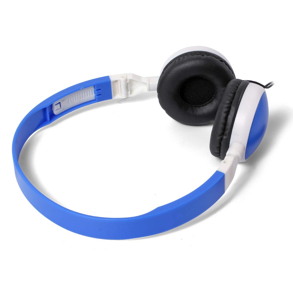 Bulk 10 Pack KW-X10 Foldable Kids Headphones for Classroom, School & Computer Lab - Durable Earbuds for Students, Library, Hospital, Museum, Testing Center & Hotel Use - Wholesale Headphones in Bulk for Education & Public Spaces