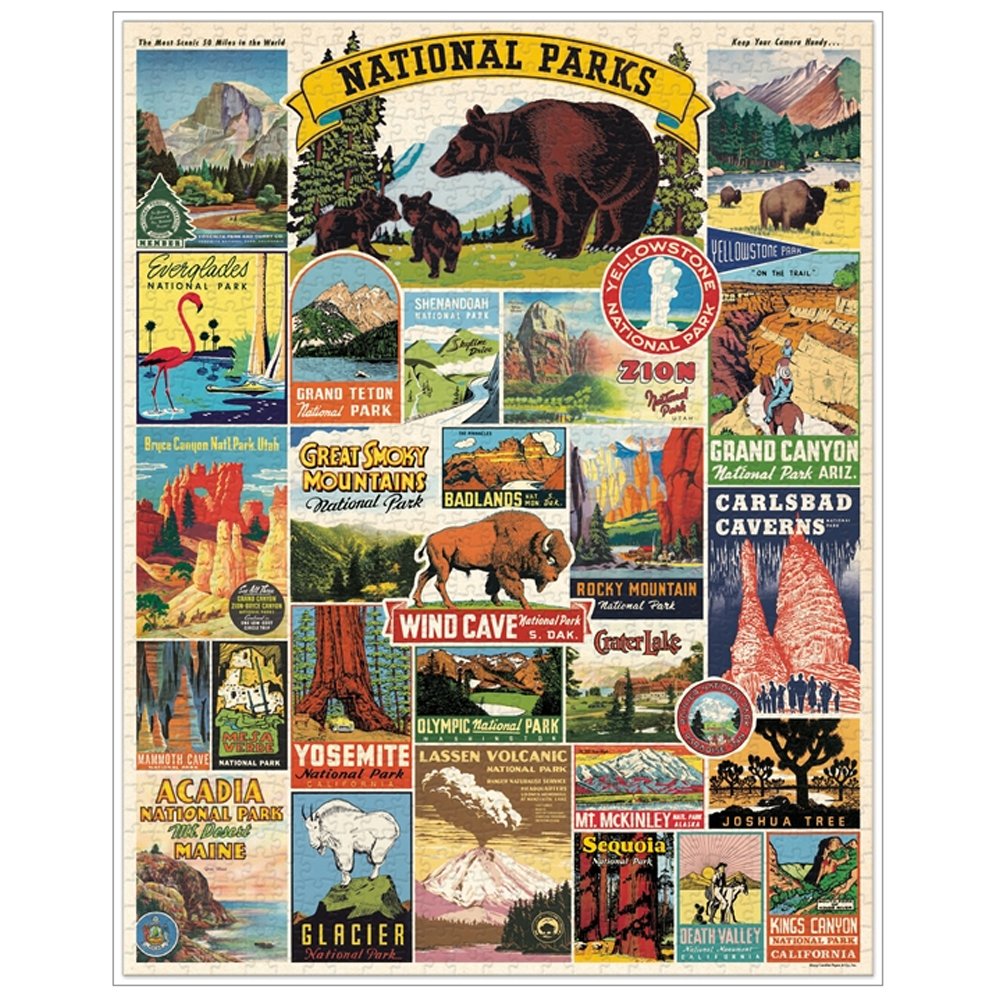 1000 Piece National Parks Jigsaw Puzzle - Scenic Landscape Puzzle for Adults & Families - Perfect for Relaxation, Home Decor & Gift Giving