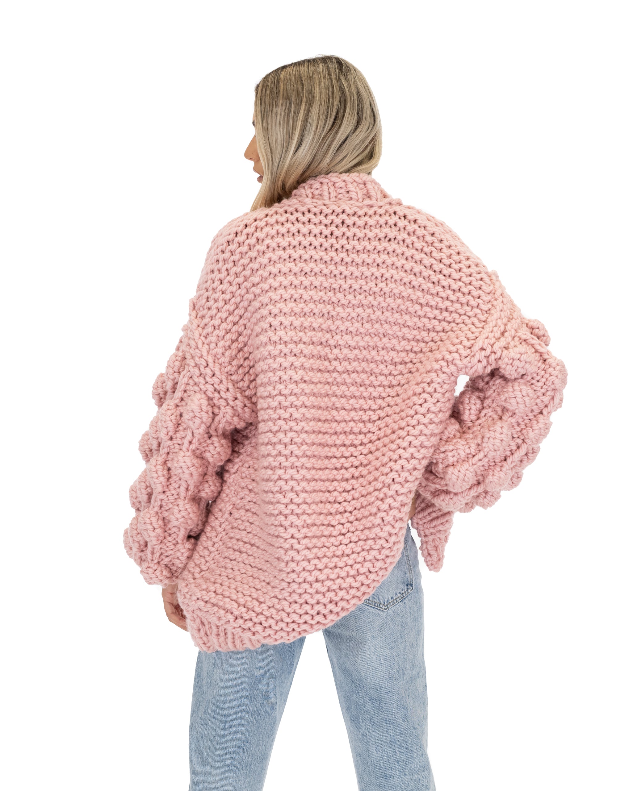 Stylish Bubble Sleeve Cardigan for Women - Soft Knit Open Front Sweater | Perfect for Office, Date Night & Casual Outfits