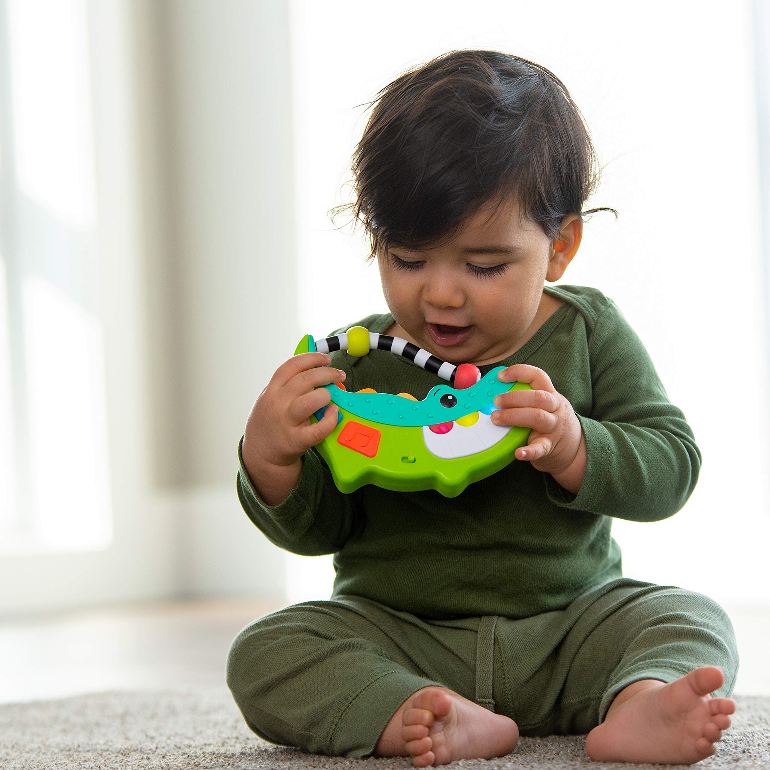 Sassy Rock-A-Dile Musical Baby Toy - Fun Interactive Singing Alligator for Toddlers 6-12 Months | Perfect for Early Learning, Playtime & Sensory Development