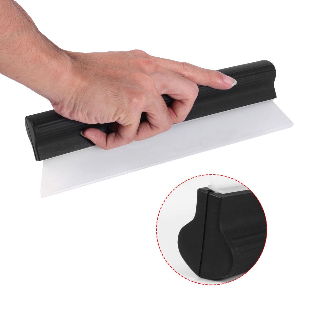 Professional Car Glass Squeegee - Anti-Slip Non-Scratch Silicone Wiper Blade for Windshield & Windows | Perfect for Car Washing, Detailing & Water Removal