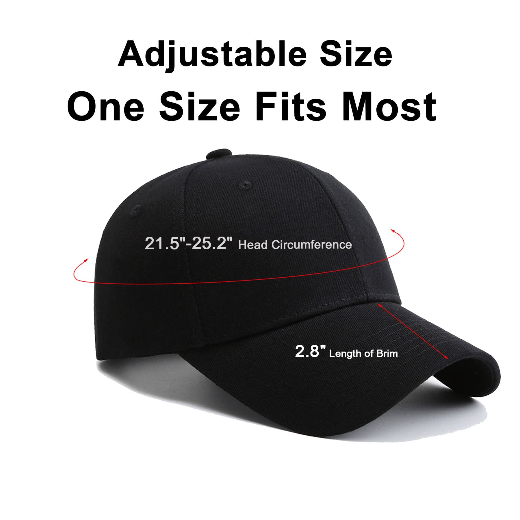 NPQQUAN Stiff Structured Front Panels Baseball Cap - Adjustable Golf & Trucker Hat for Men & Women - Perfect for Outdoor Sports, Casual Wear & Sun Protection