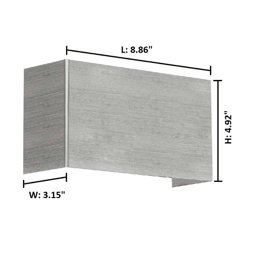 EGLO 86996A Nikita Modern Wall or Ceiling Light Fixture in Matte Nickel Finish - Perfect for Bedroom, Living Room, or Hallway Lighting