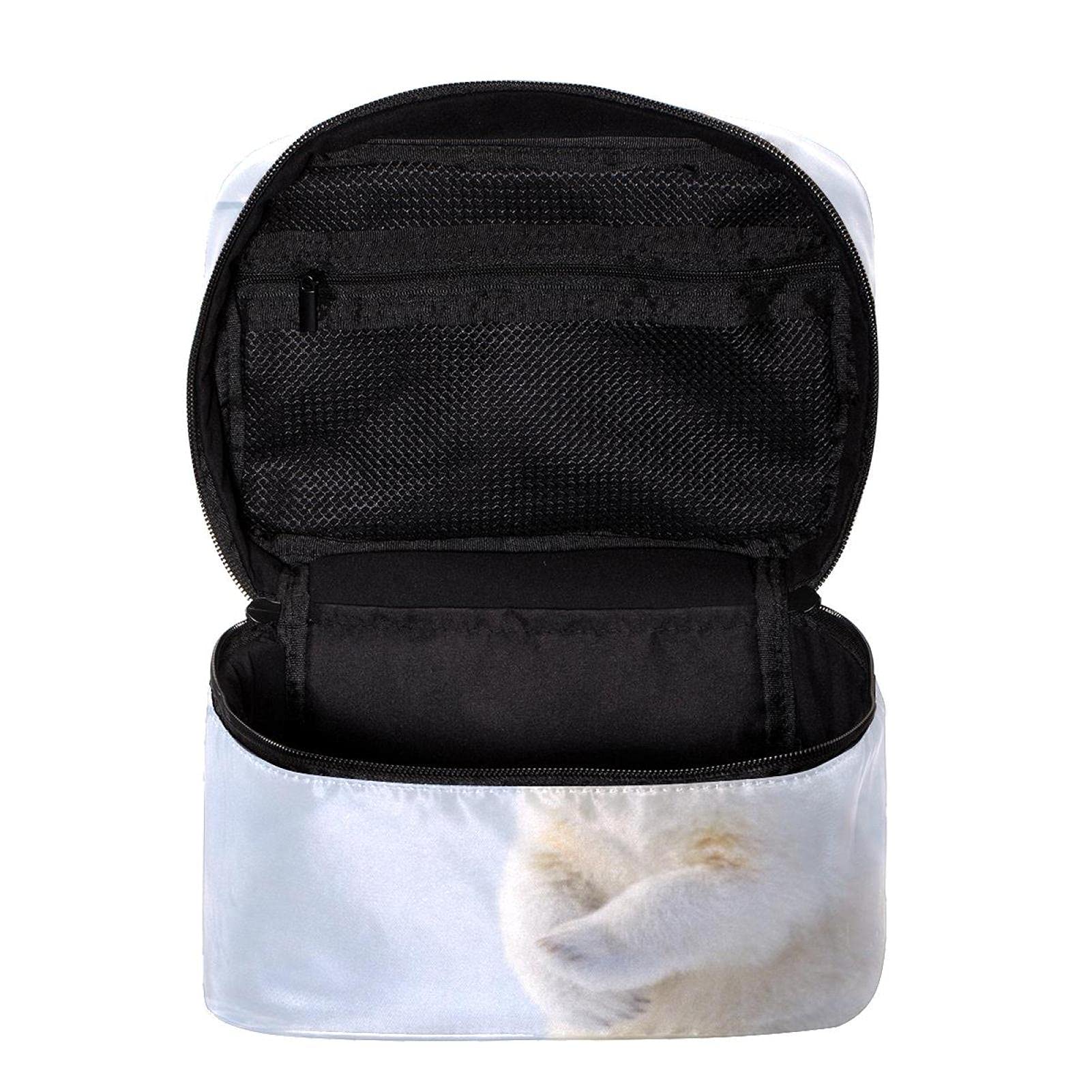 Polar Bear Baby on Snow Travel Makeup Bag - Large Cosmetic Organizer with Zipper for Women & Girls | Perfect for Travel, Gym & Daily Essentials Storage