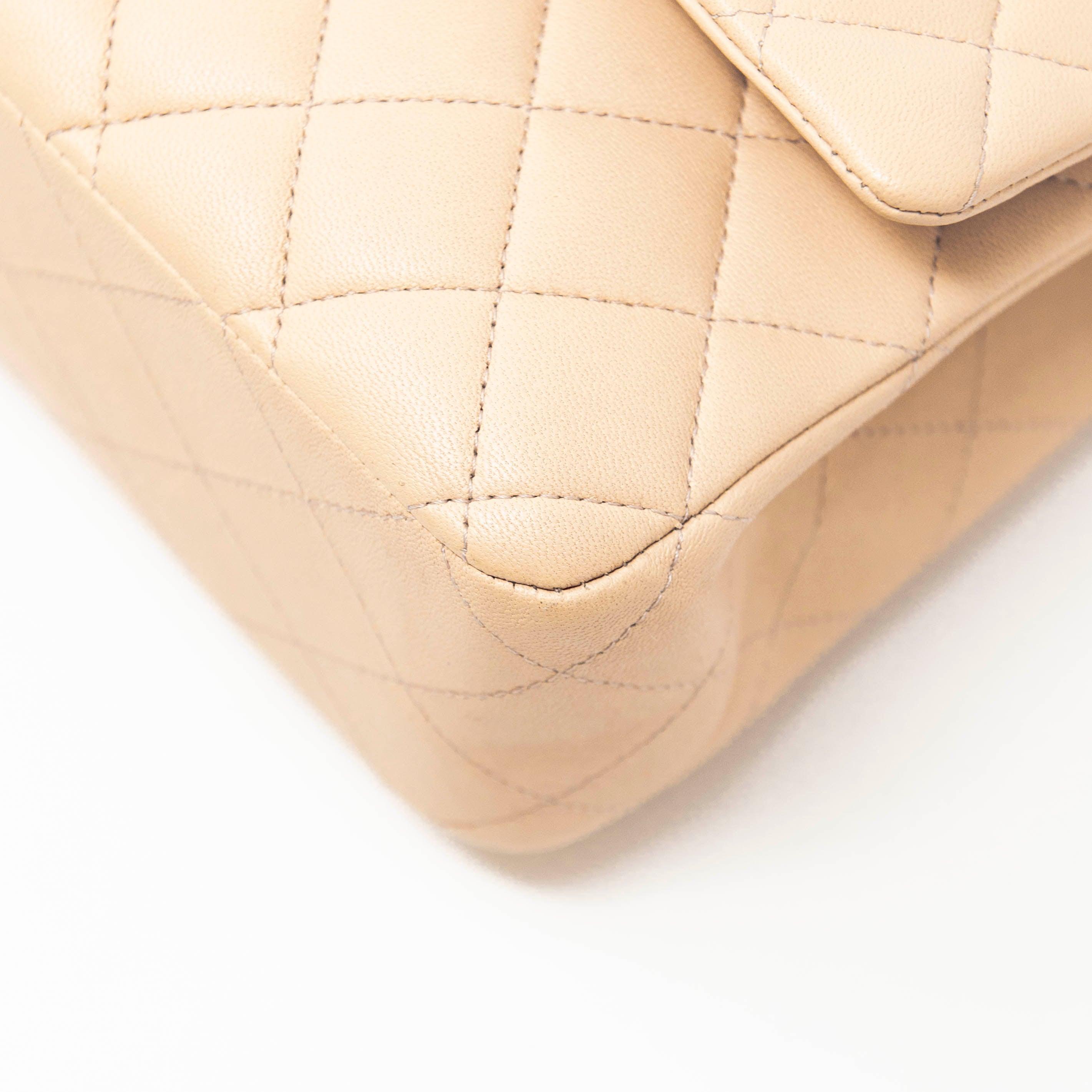 Chanel Beige Medium Classic Flap Bag - Timeless Luxury Handbag for Women | Perfect for Work, Evening Events & Everyday Elegance