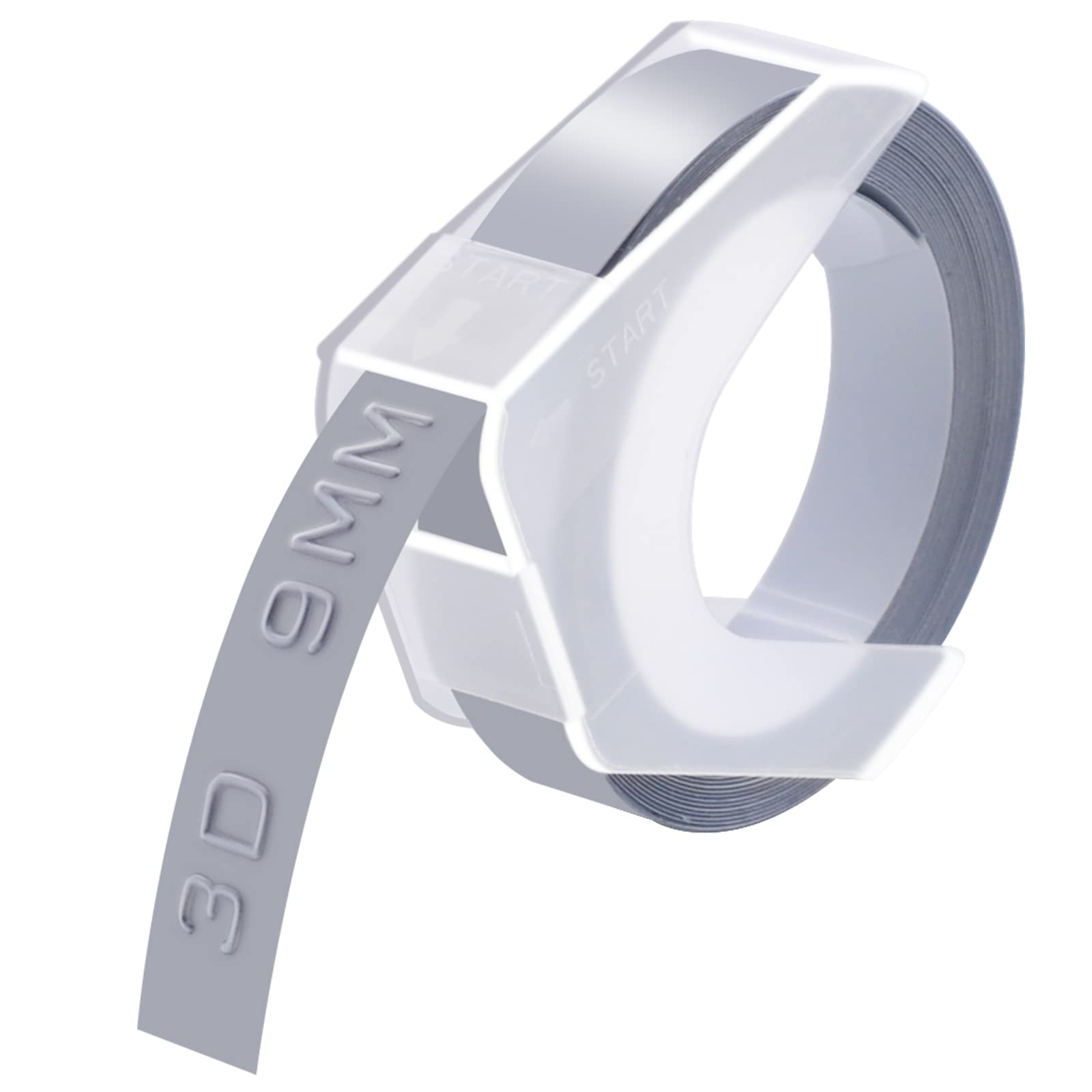 GREENCYCLE 3D Plastic Label Tape - 80 Rolls, 3/8