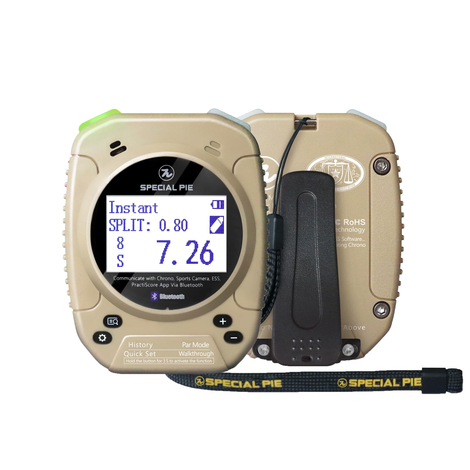 Competition Shot Timer for IPSC, USPSA, APSC & IDPA - Special PIE Firearm Training Accessories - Perfect for Shooting Practice, Range Training & Tactical Drills