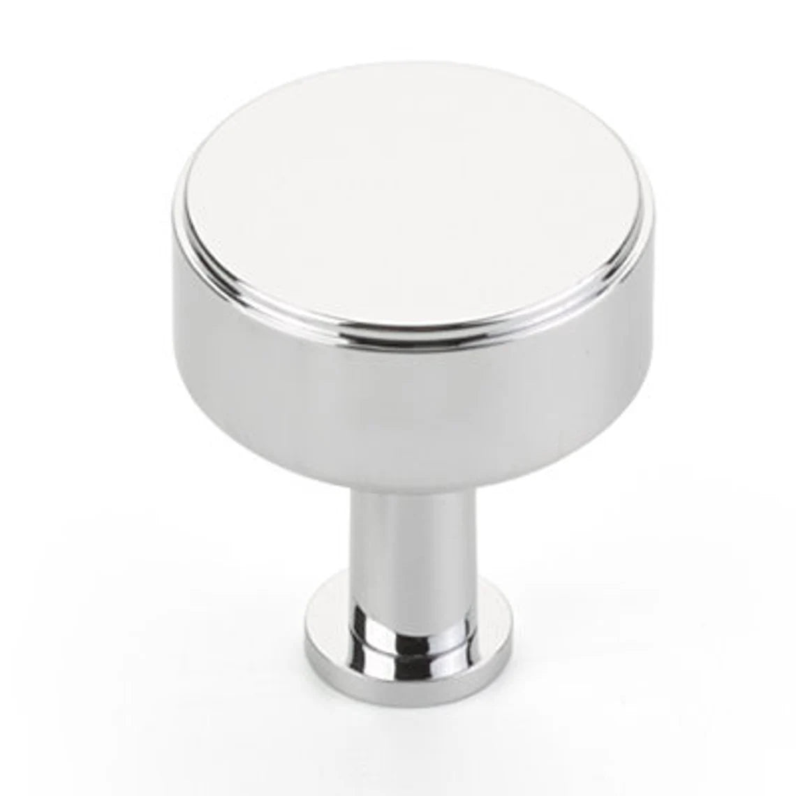 Polished Chrome Maison No. 2 Smooth Drawer Pulls and Cabinet Knobs with Optional Backplate - Modern Kitchen & Bathroom Hardware for Cabinets, Dressers, and Furniture (Set of 10)