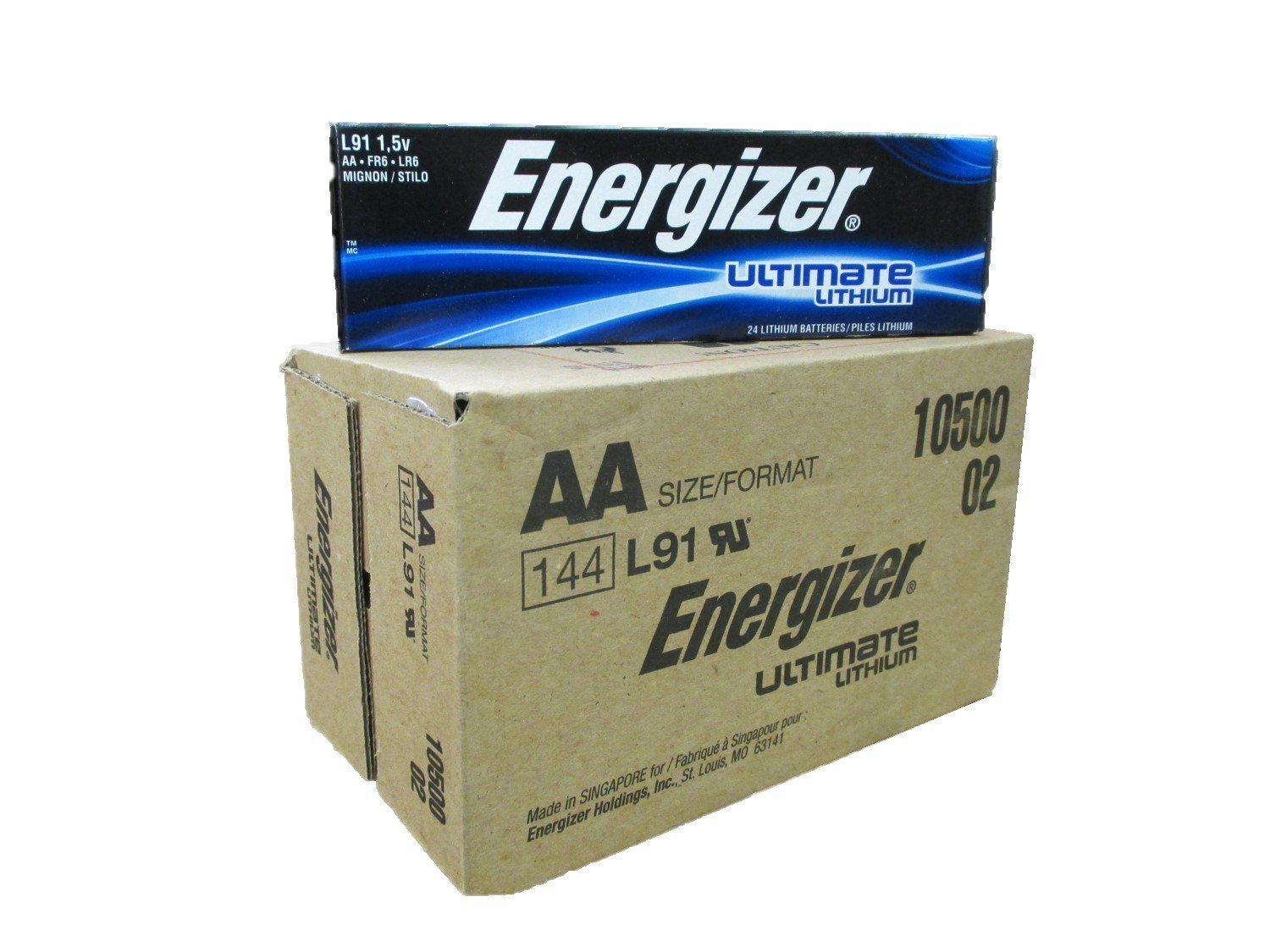 Energizer AA Ultimate Lithium Batteries (144 Count) - Long-Lasting Power for High-Drain Devices - Perfect for Digital Cameras, Flashlights & Emergency Kits